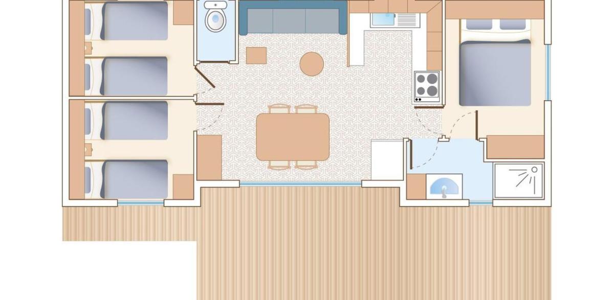 Mobile Homes by KelAir at Camping La Sirene view 4
