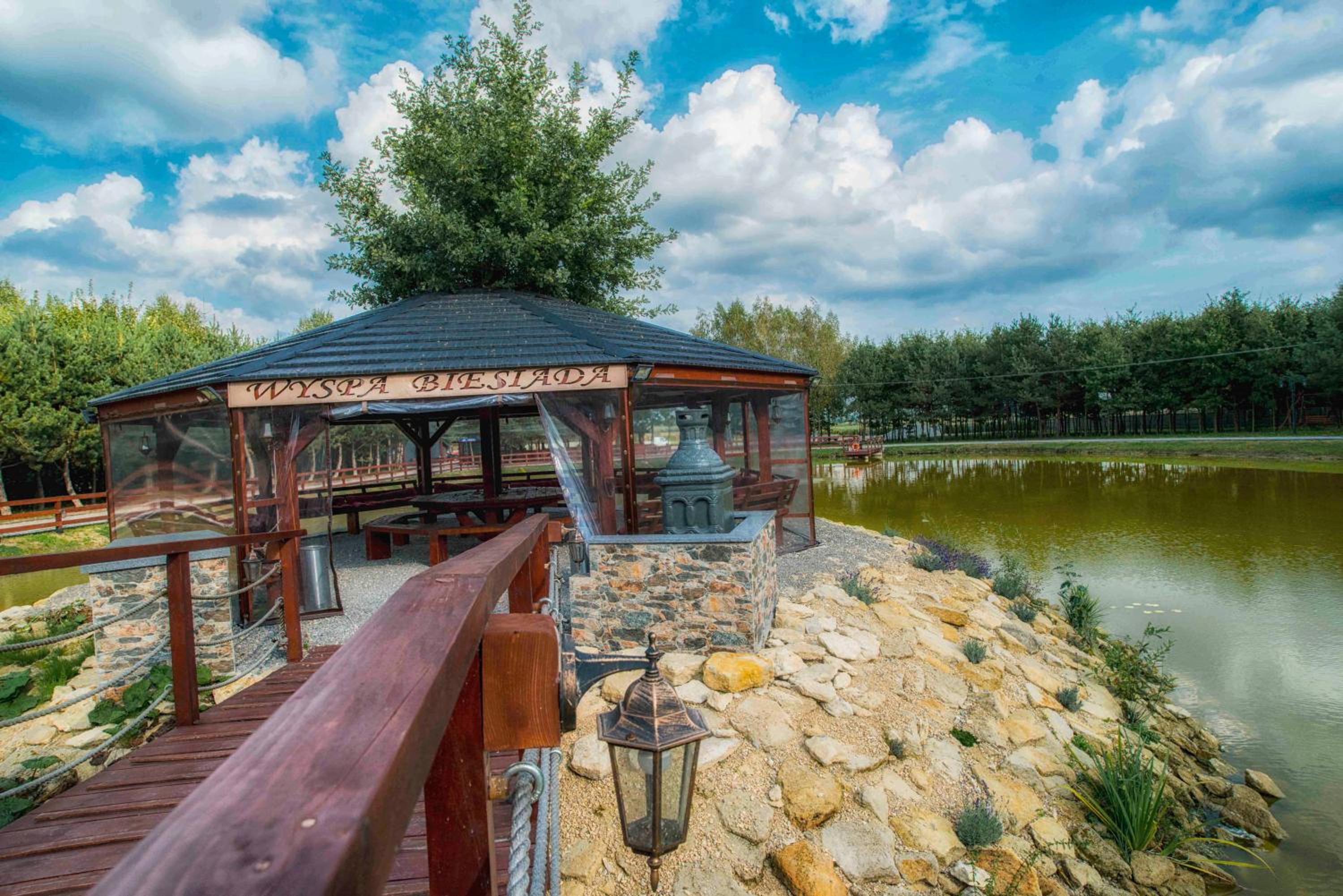 outdoor BBQ area