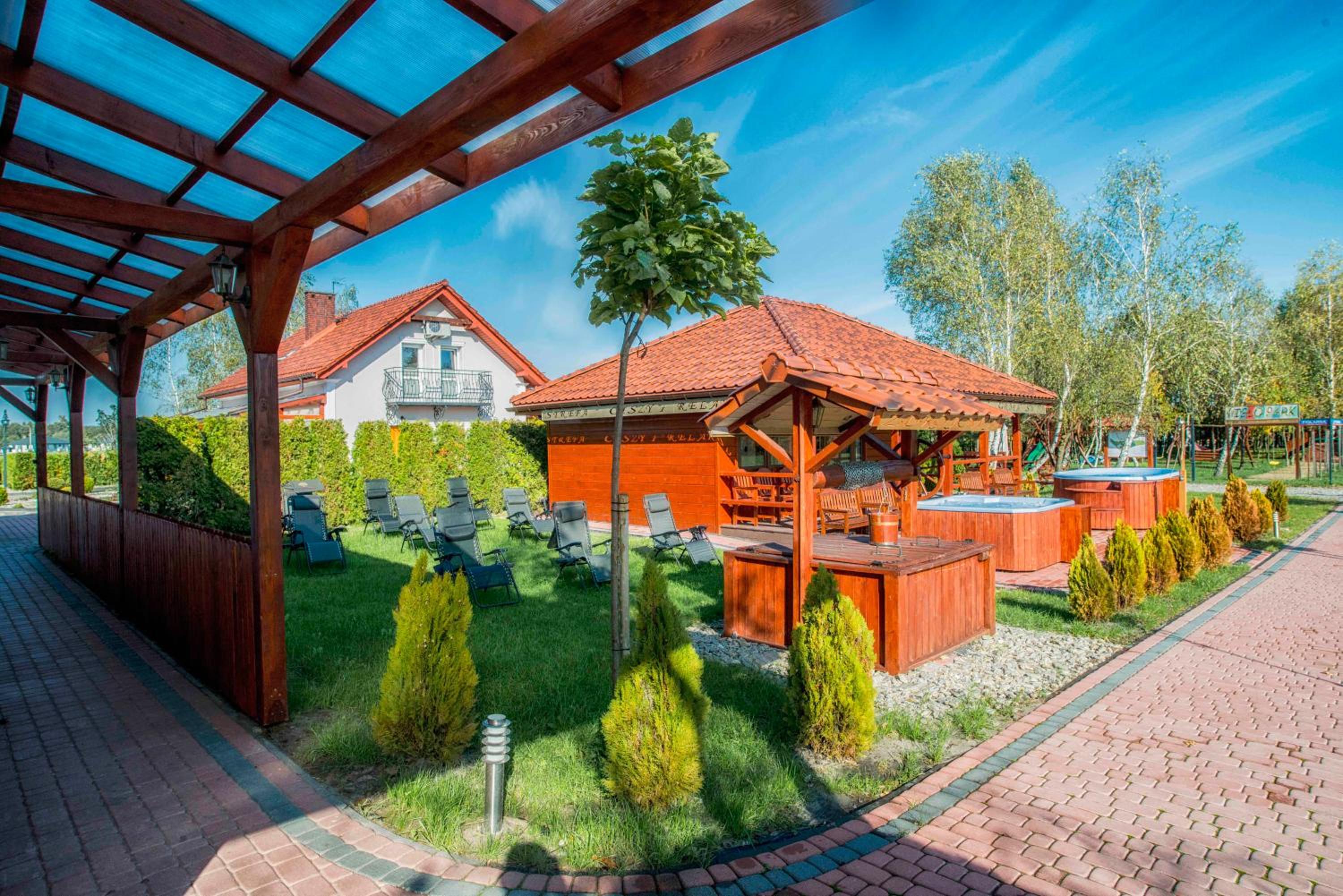 outdoor BBQ area