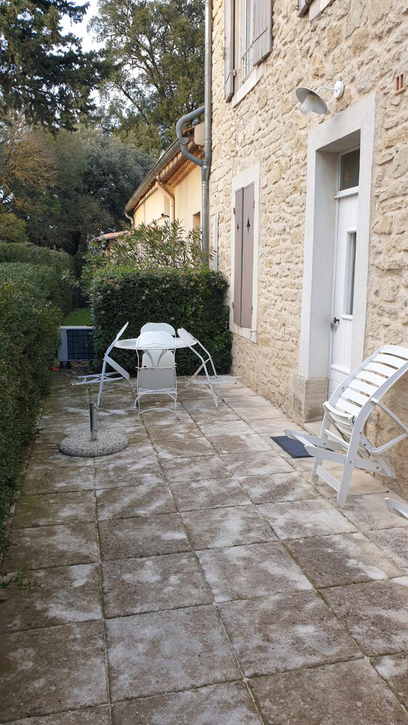 outdoor BBQ area