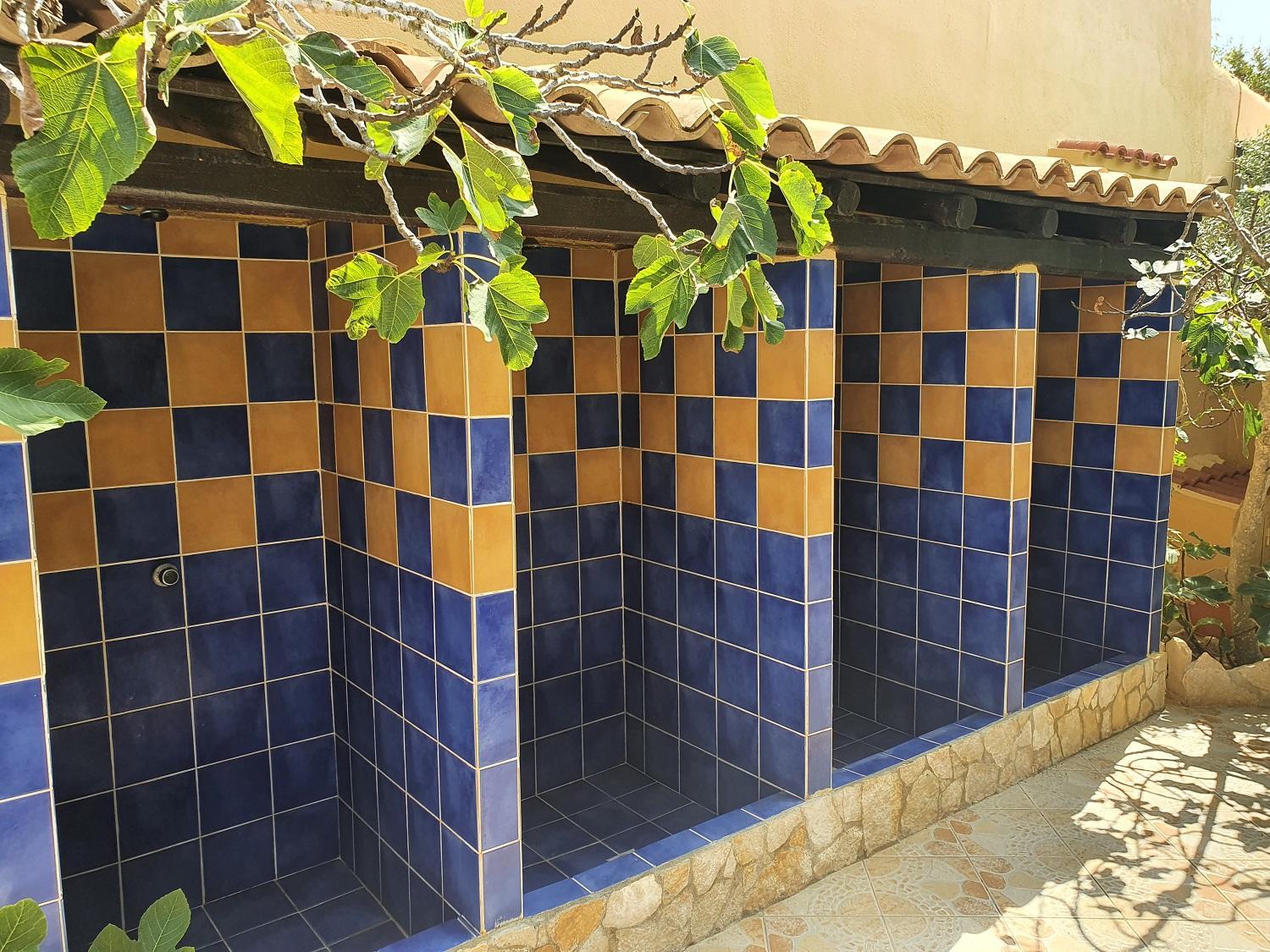 outdoor BBQ area