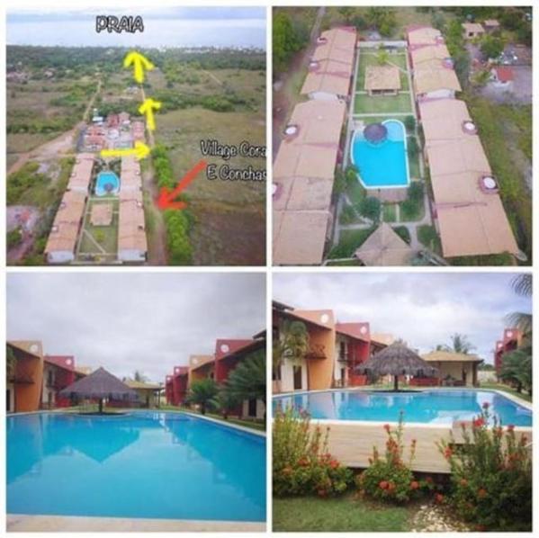 Flat Conchas e Corais - Village Paraíso localizado em Taipu de Fora, península de Barra Grande