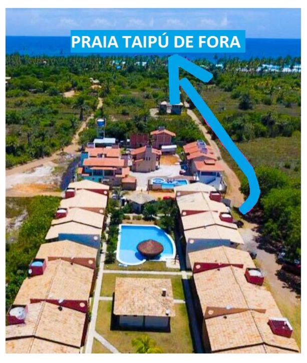 Flat Conchas e Corais - Village Paraíso localizado em Taipu de Fora, península de Barra Grande