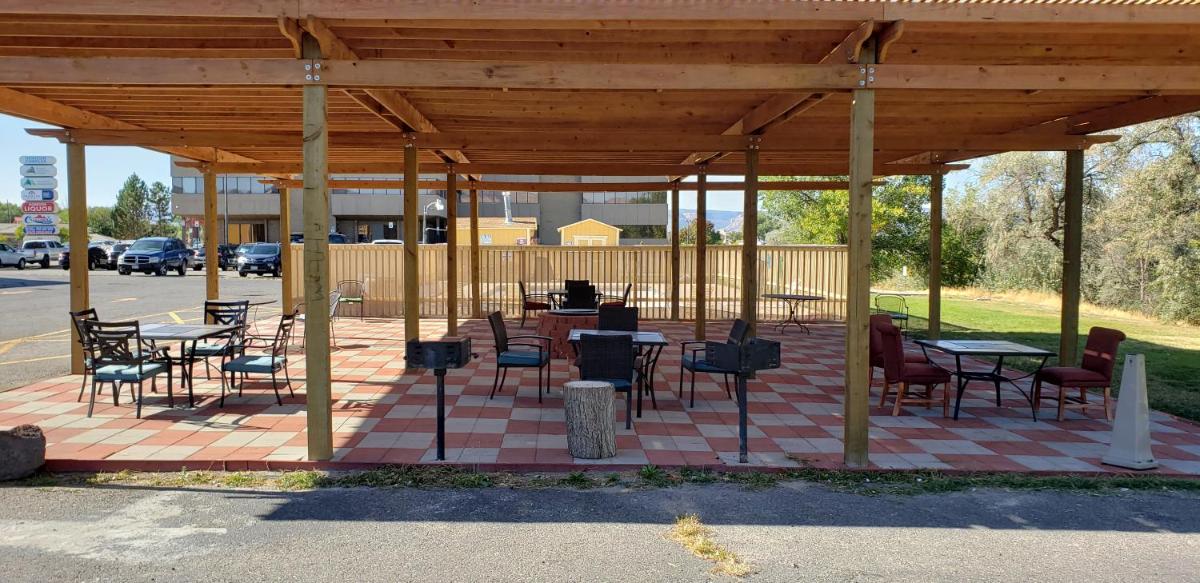 outdoor BBQ area