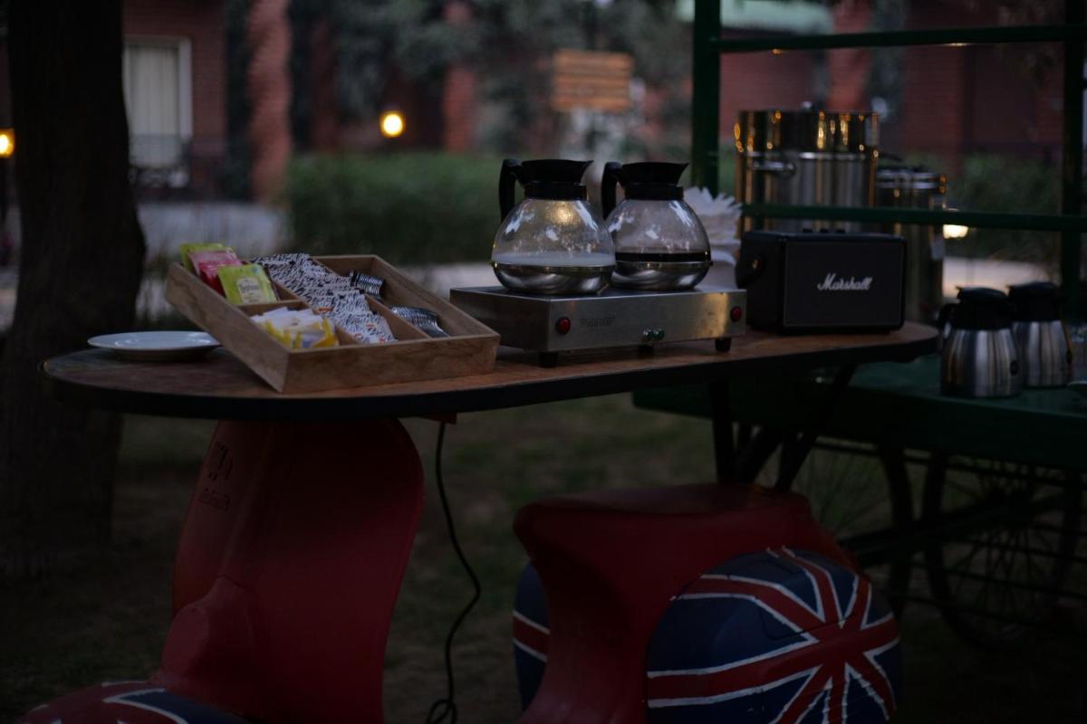 outdoor BBQ area