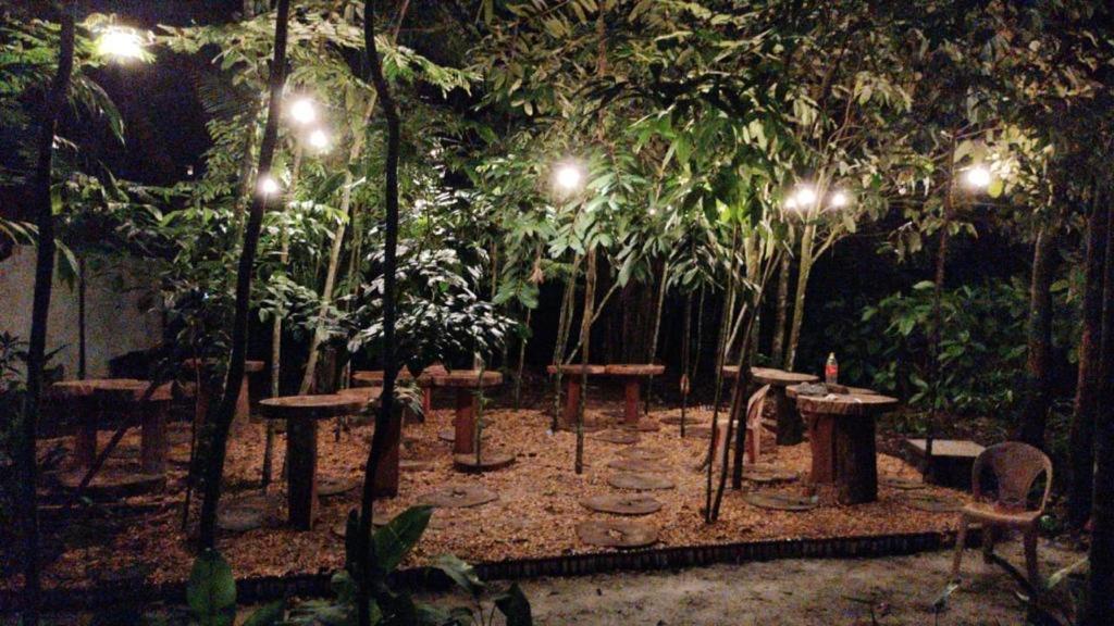 outdoor BBQ area