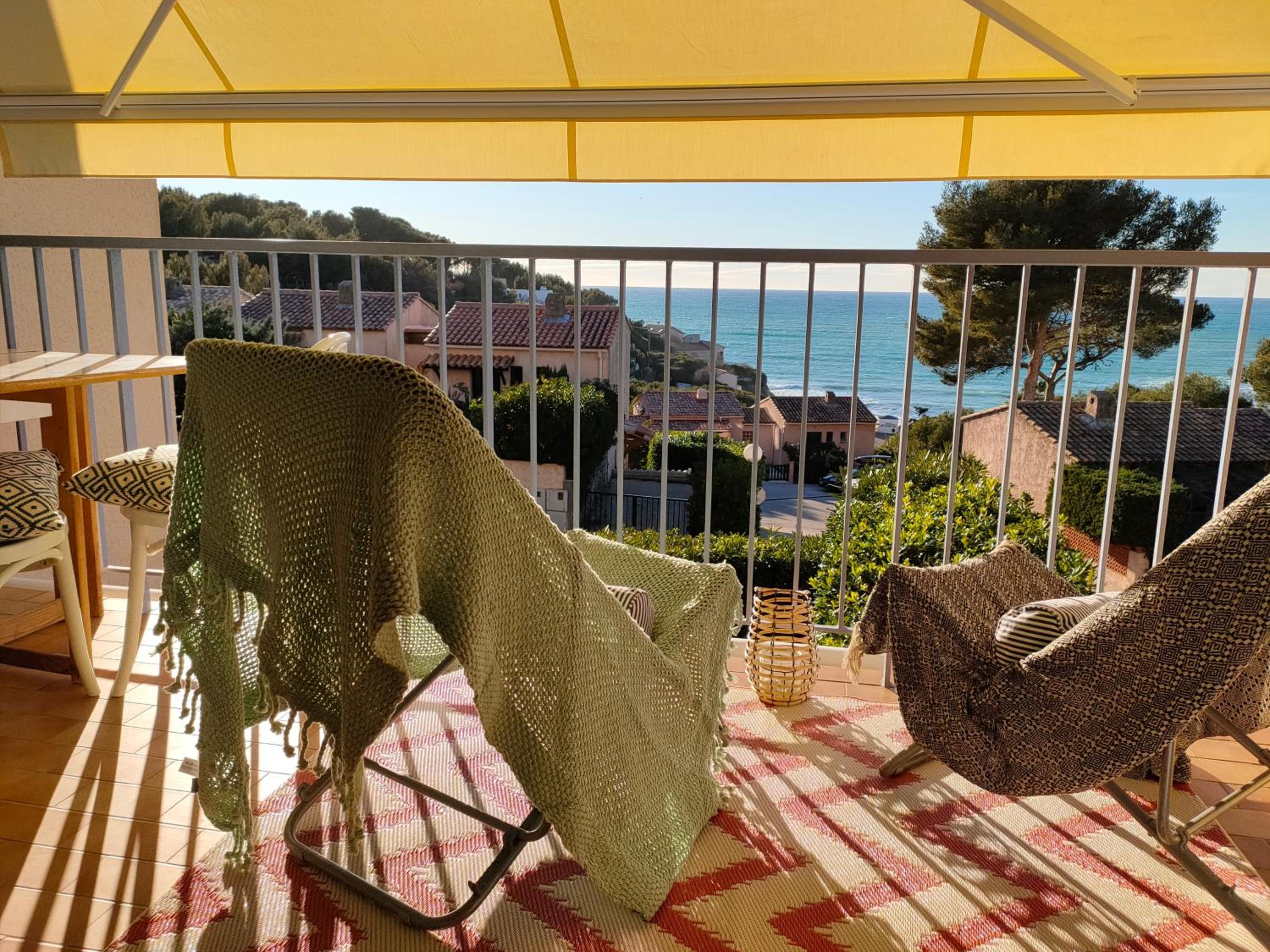 Appartement avec terrasse vue mer, proximité plage, place parking, photo 34