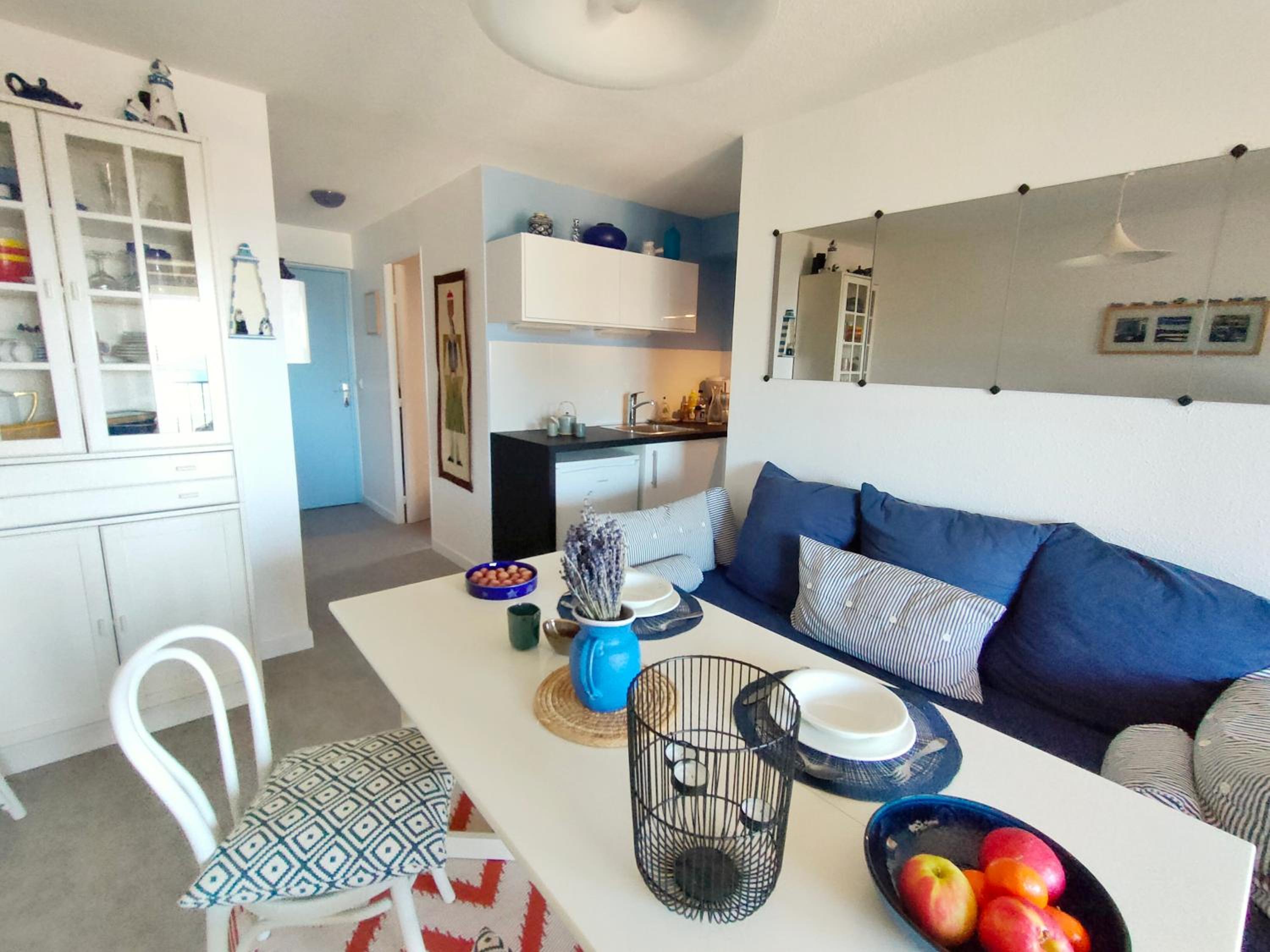 Appartement avec terrasse vue mer, proximité plage, place parking, photo 23