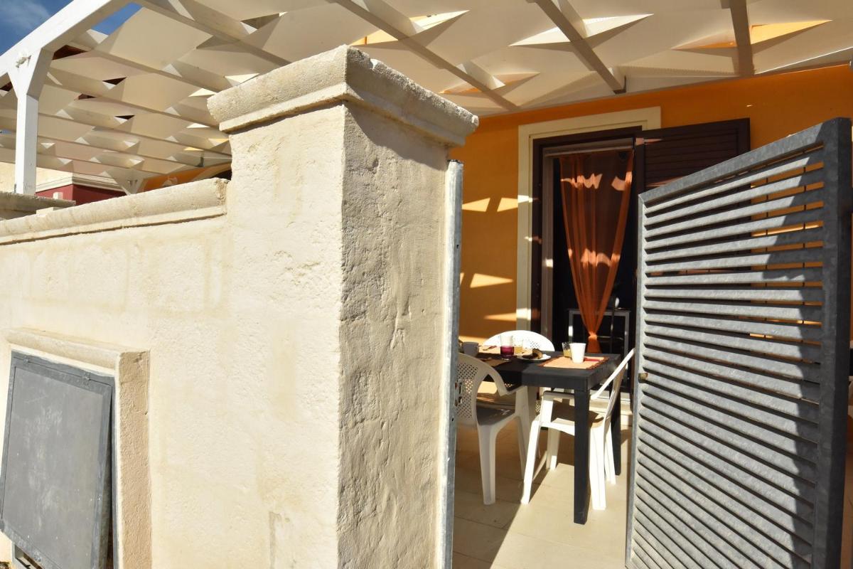 outdoor BBQ area