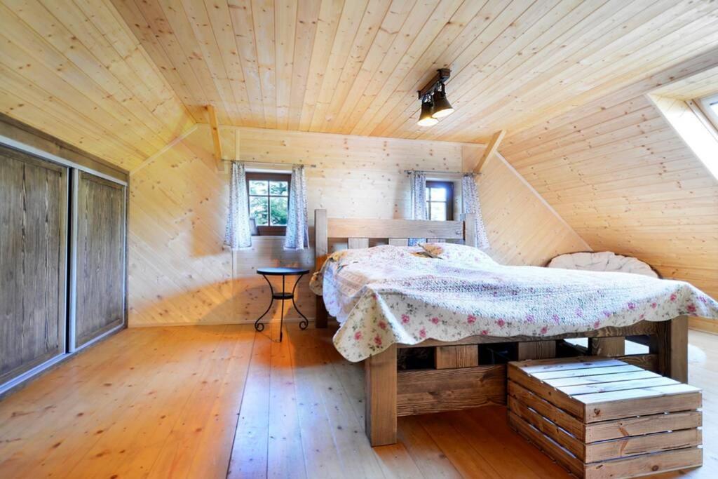 Wooden house in the heart of the Giant Mountains with own hill