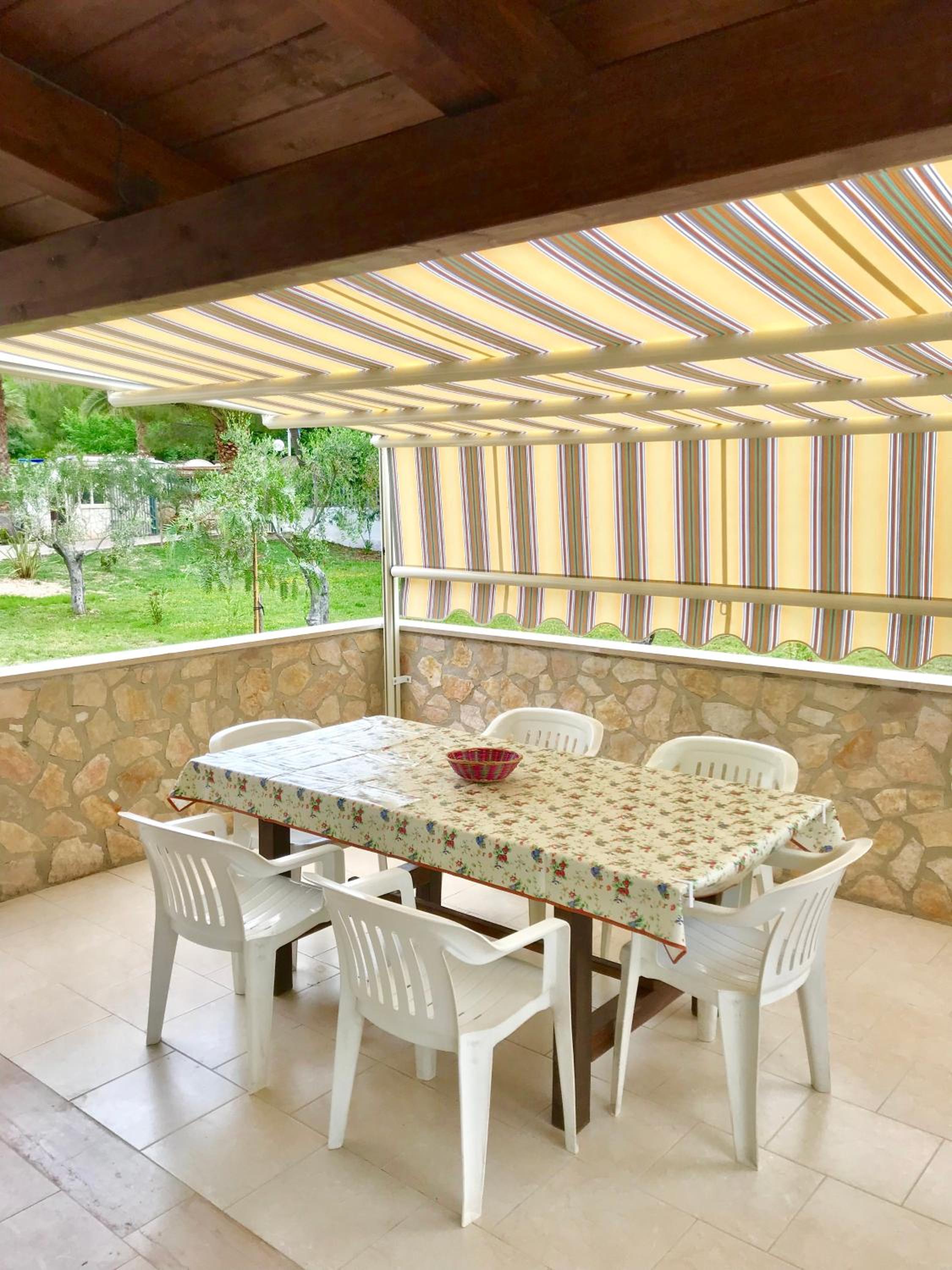 outdoor BBQ area