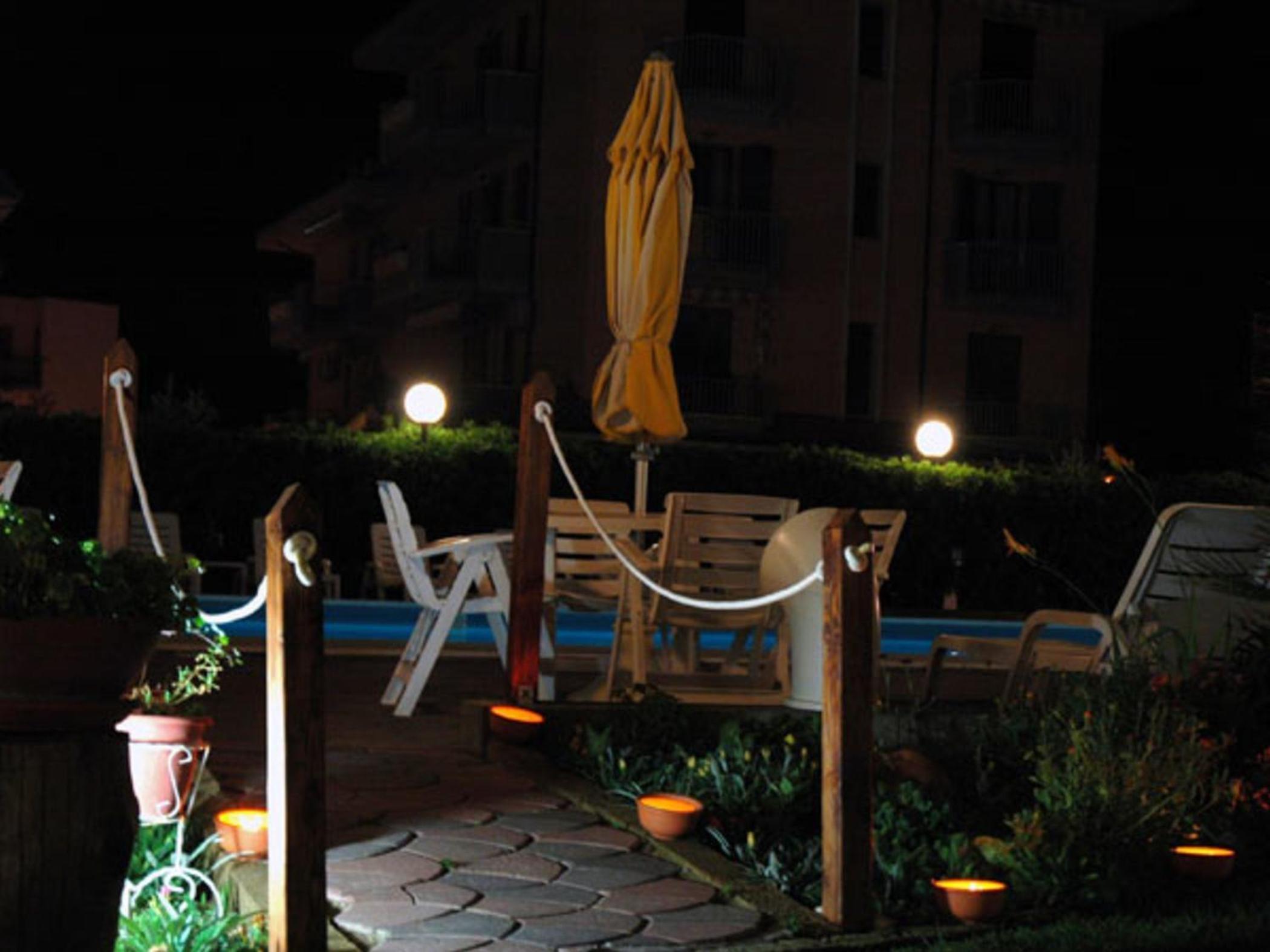 outdoor BBQ area