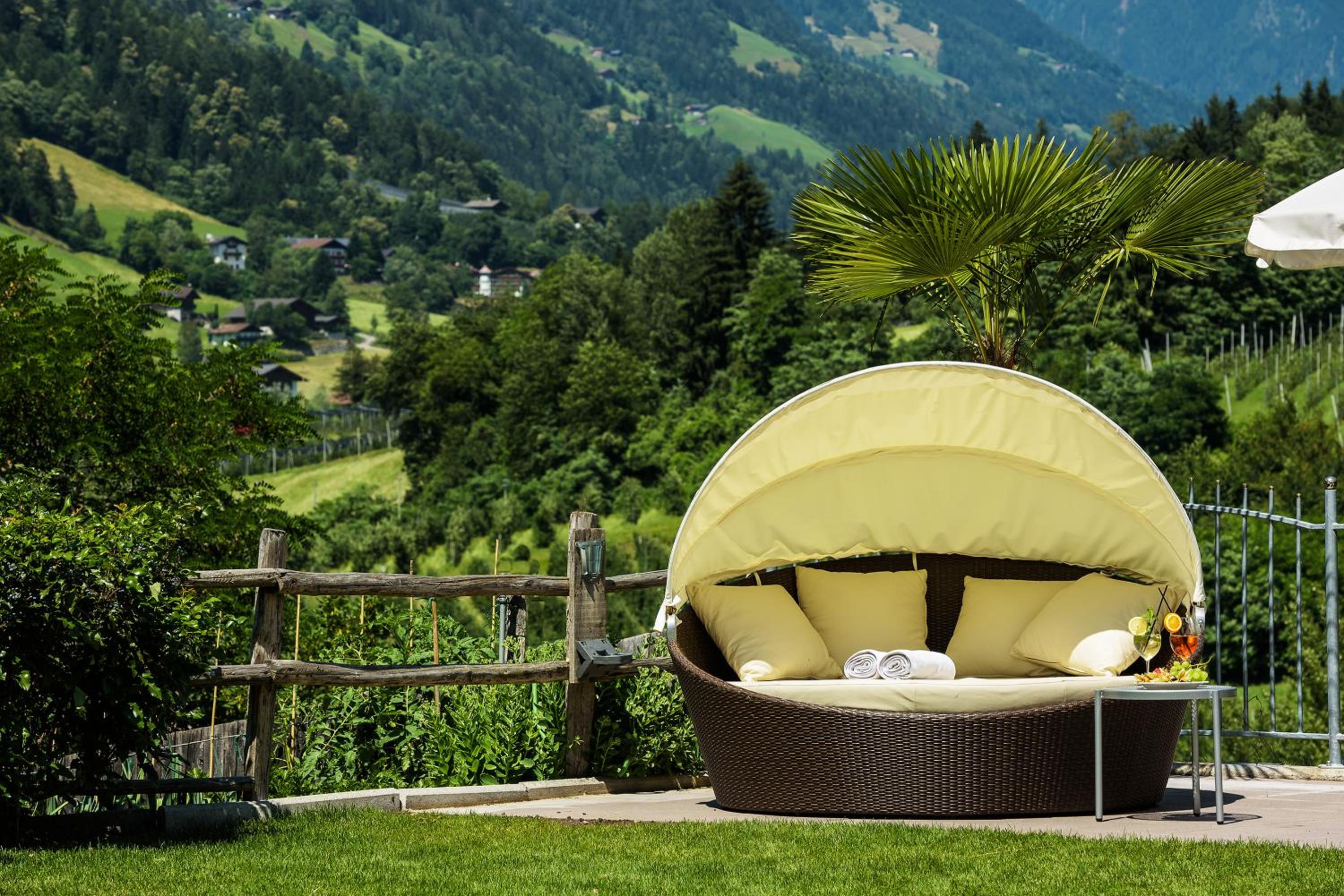 outdoor BBQ area