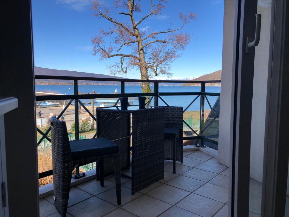 Situation exceptionnelle pour ce cosy studio avec terrasse SUR LAC, dans résidence avec PLAGE et ponton PRIVEE view 2