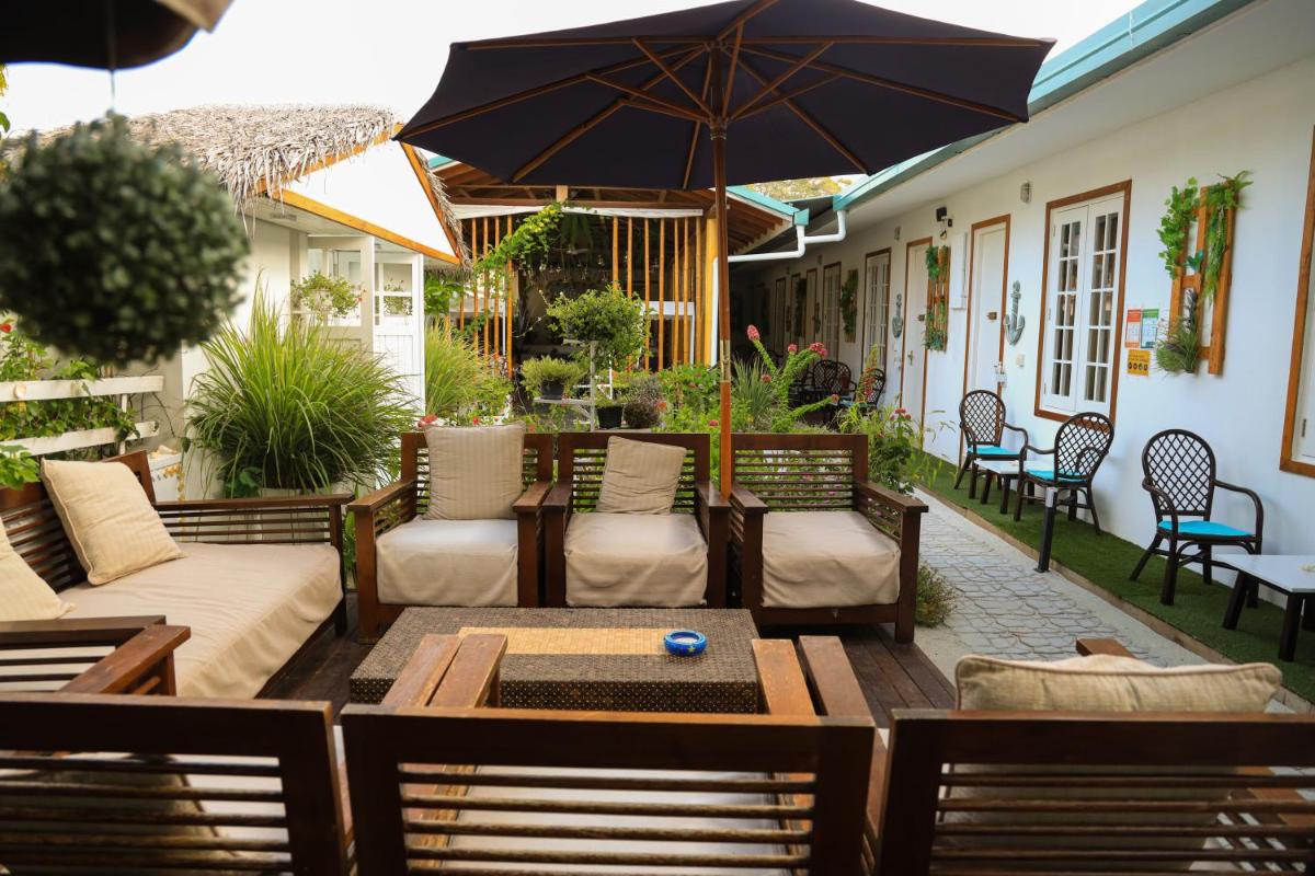 outdoor BBQ area