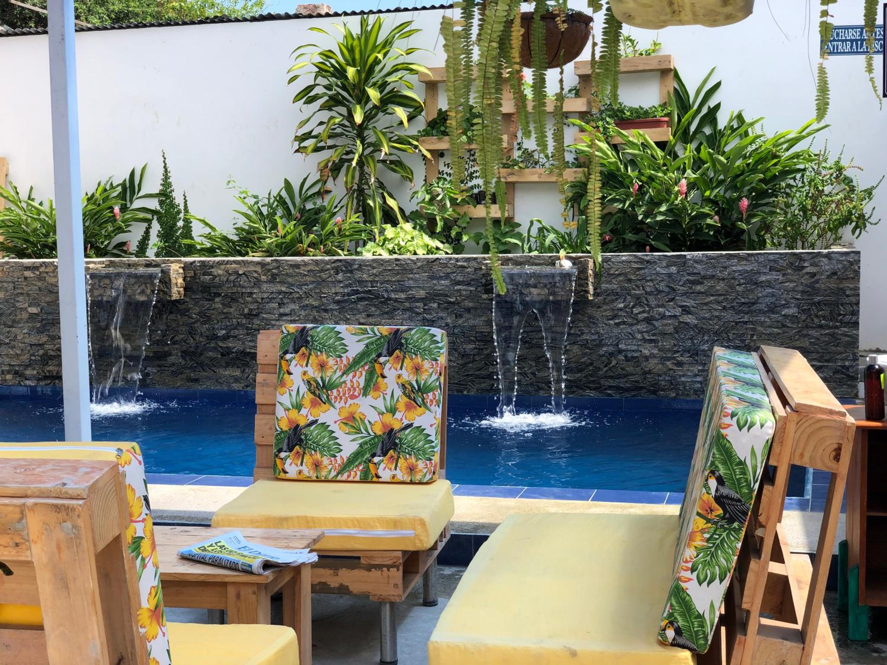 outdoor BBQ area