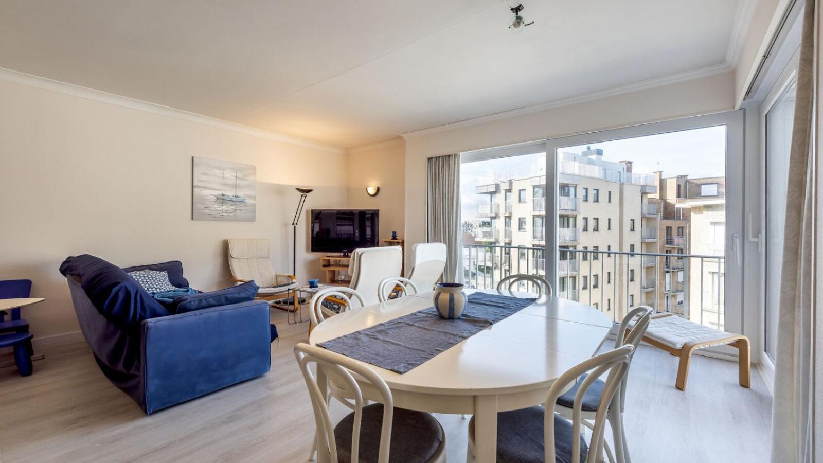 Zonnig en gezellig appartement met zijdelings zeezicht in Koksijde view 5
