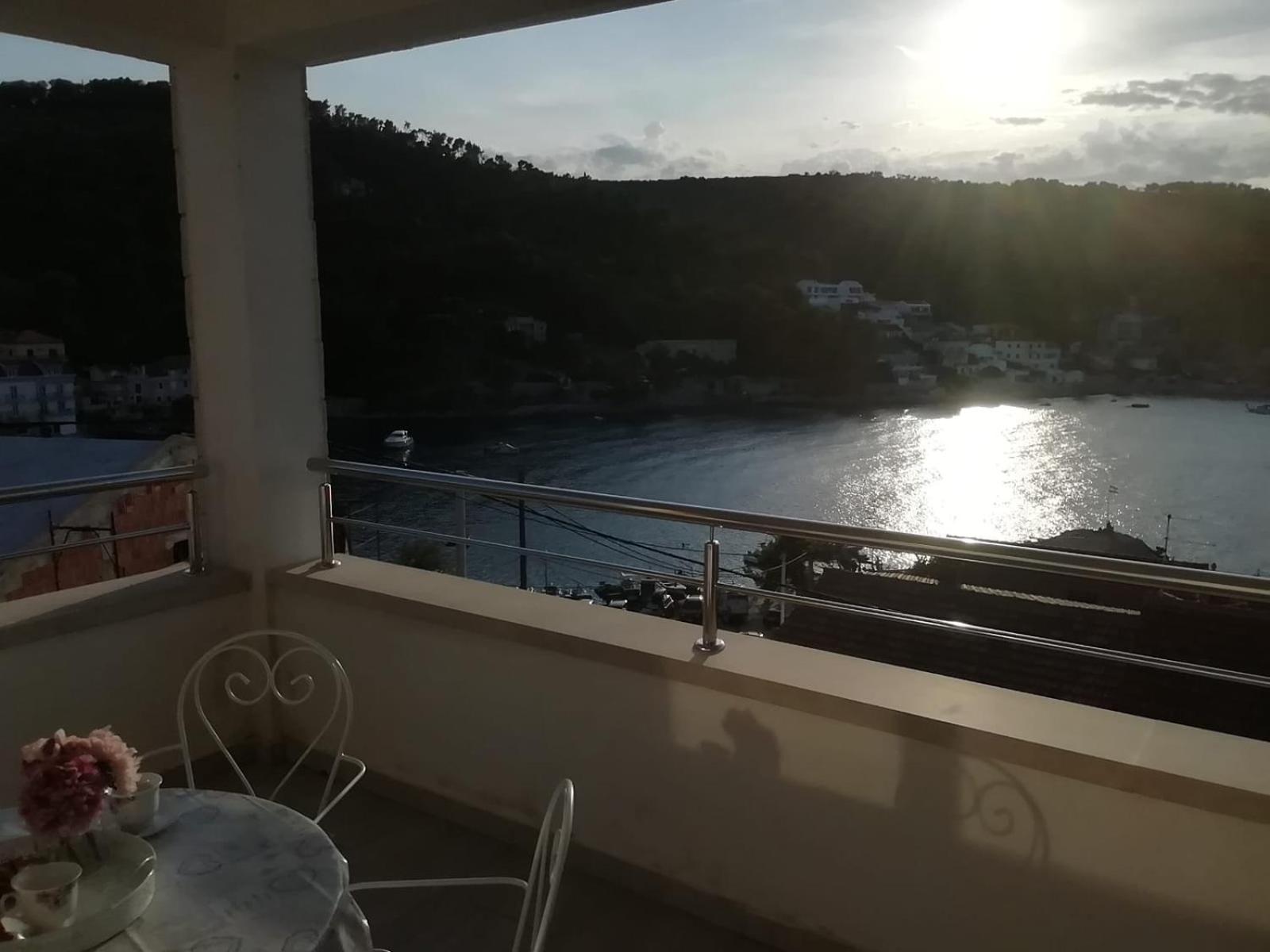 Sea view apartment above beach on paradise island Šolta near Split view 2