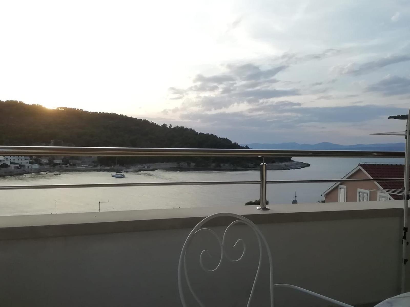 Sea view apartment above beach on paradise island Šolta near Split view 5