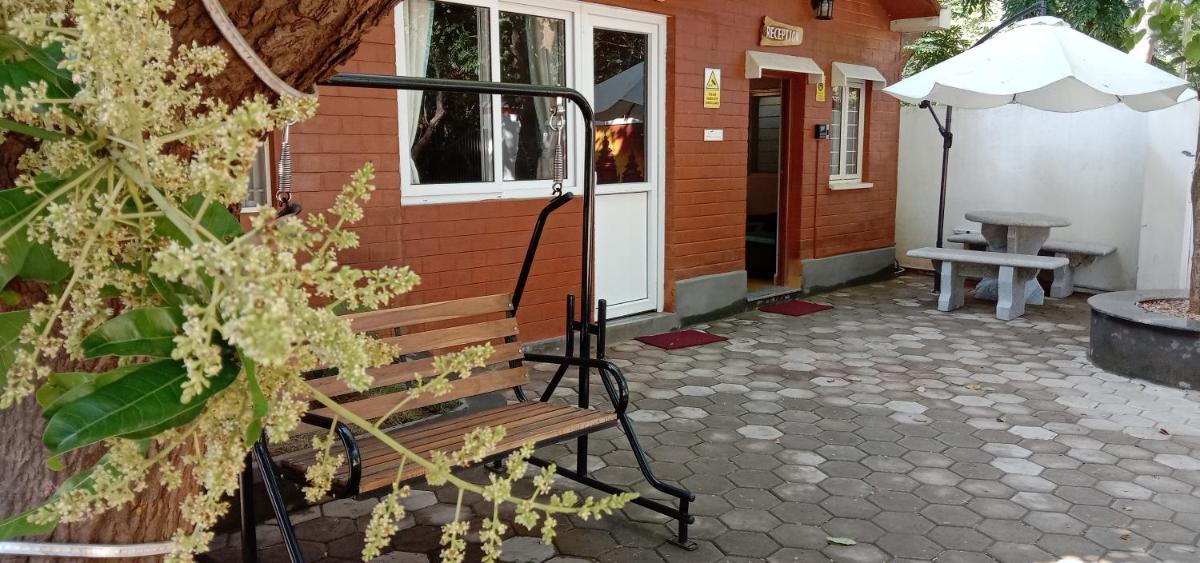 outdoor BBQ area