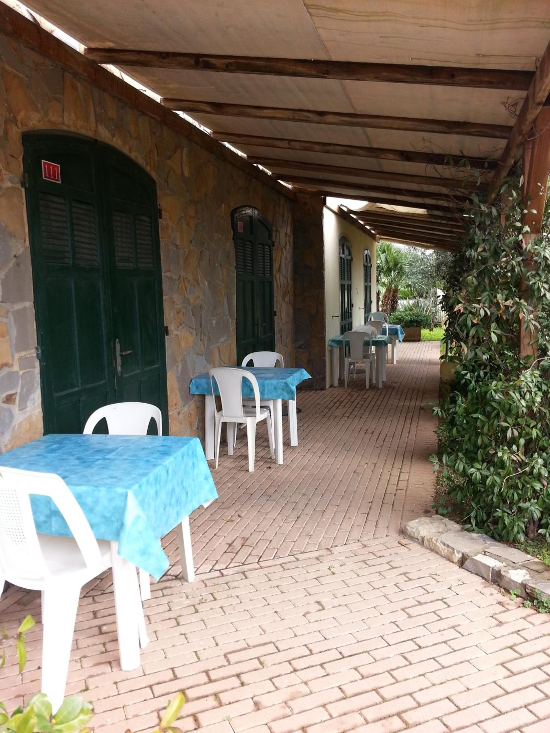 outdoor BBQ area