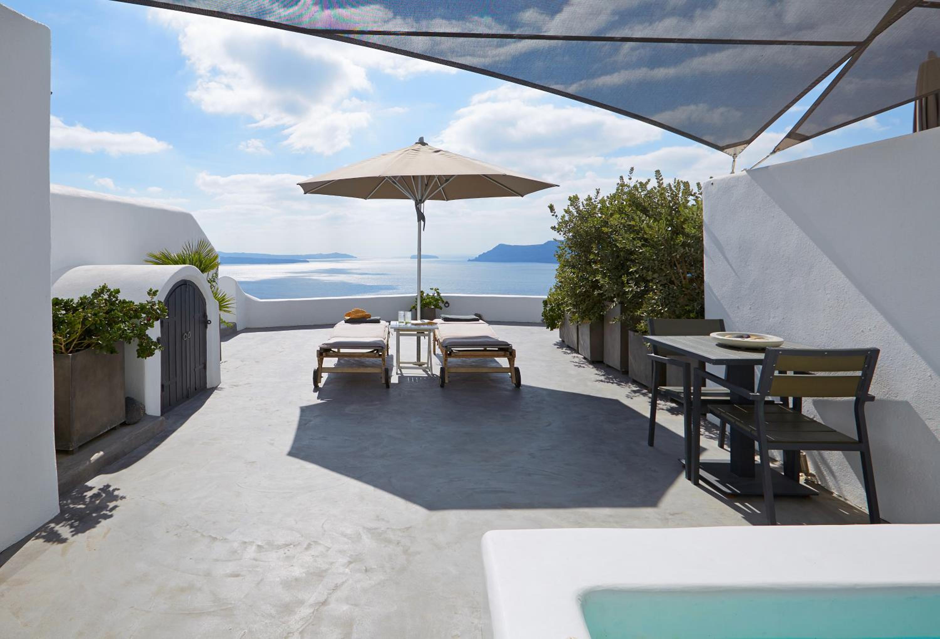 outdoor BBQ area
