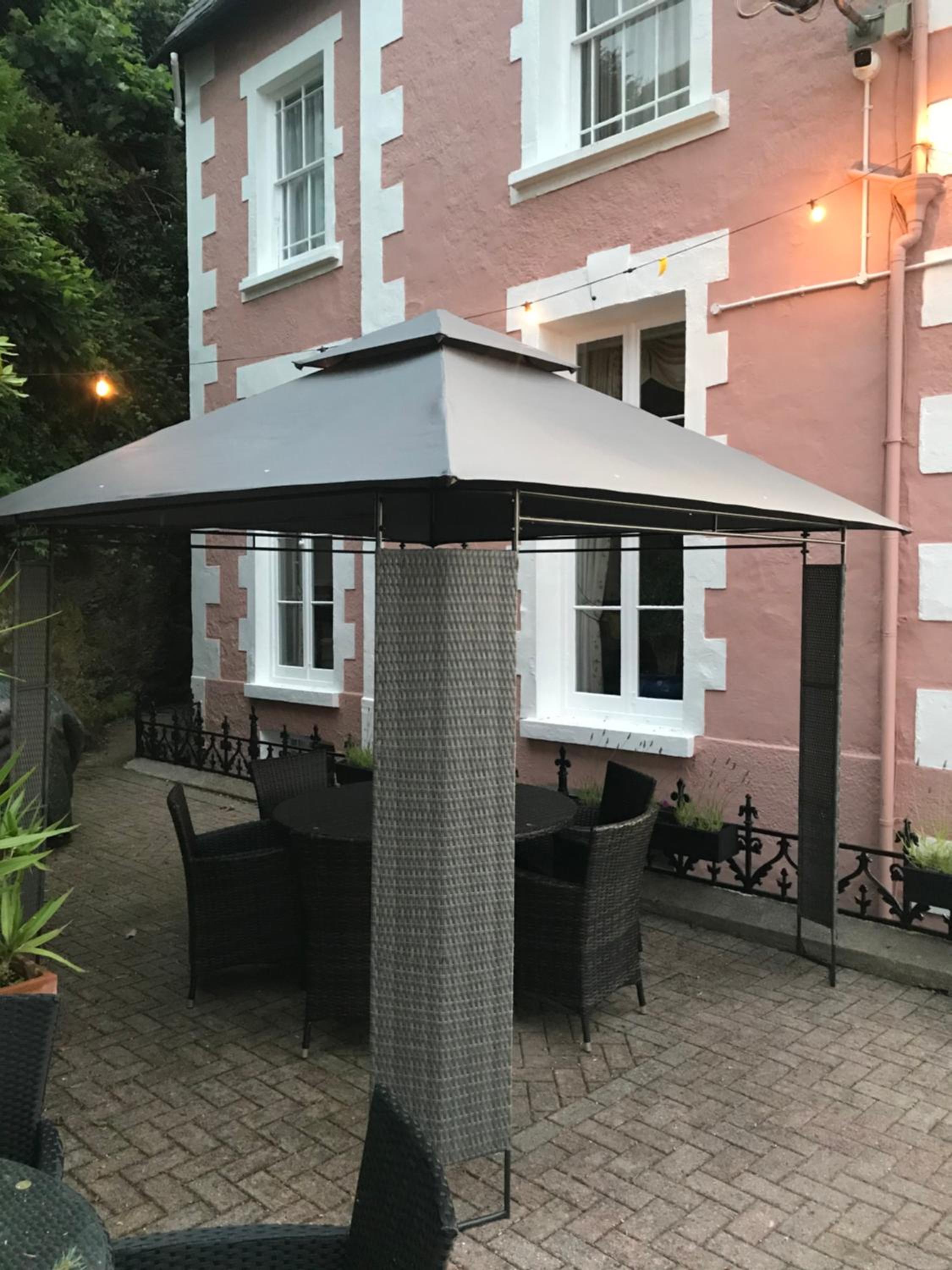 outdoor BBQ area