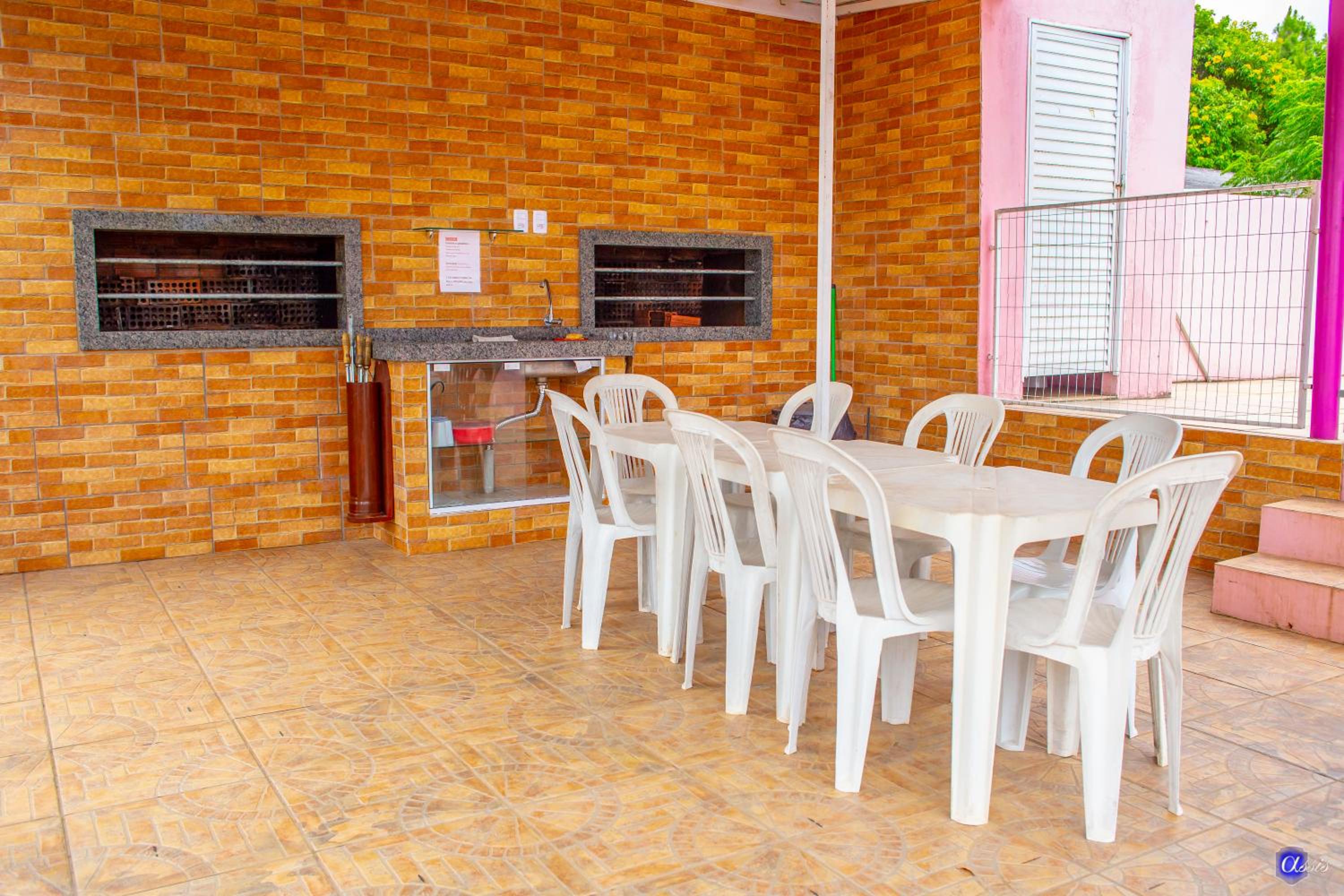 outdoor BBQ area