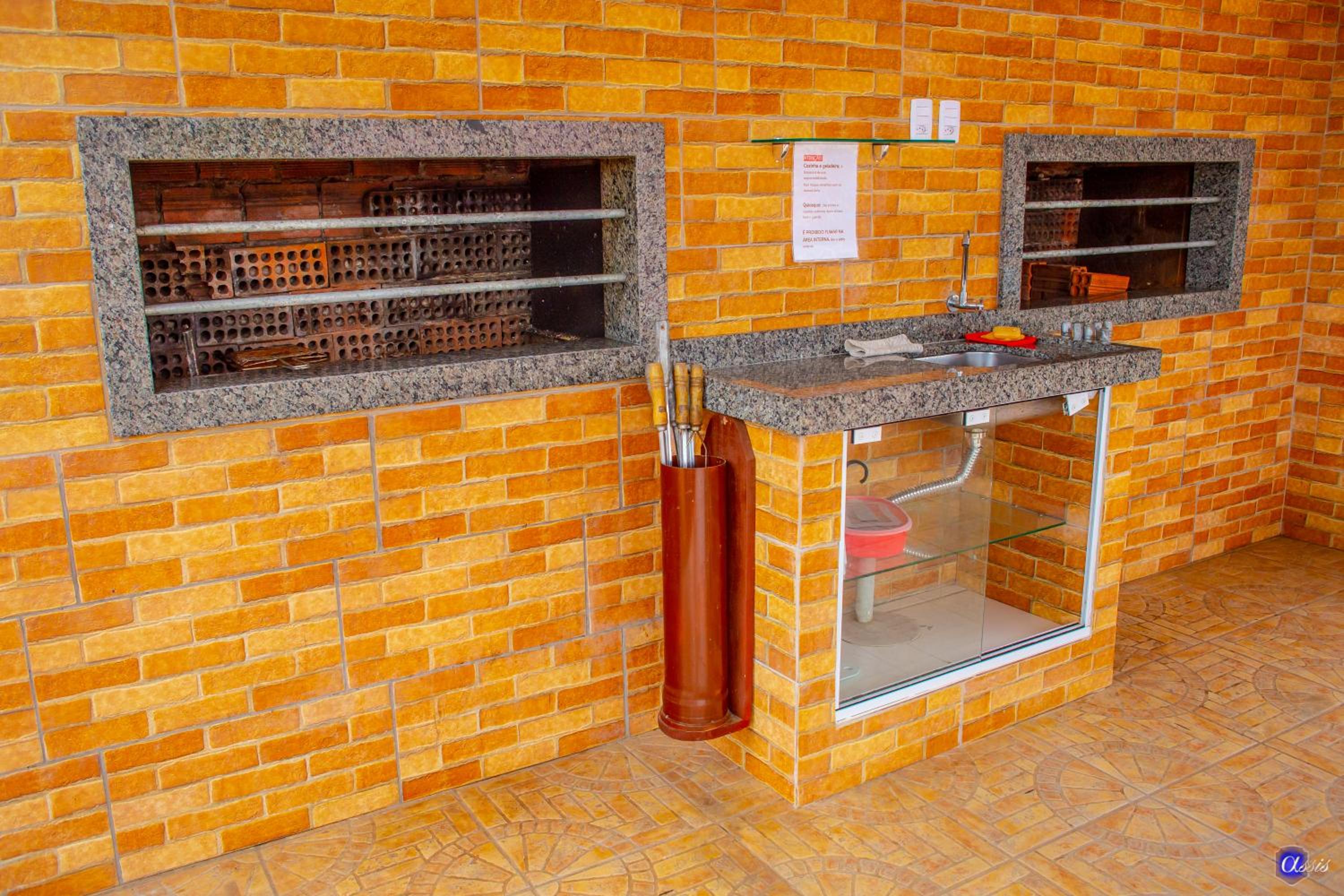 outdoor BBQ area