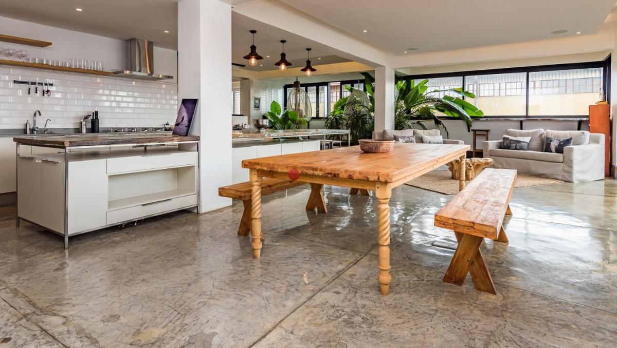 outdoor BBQ area