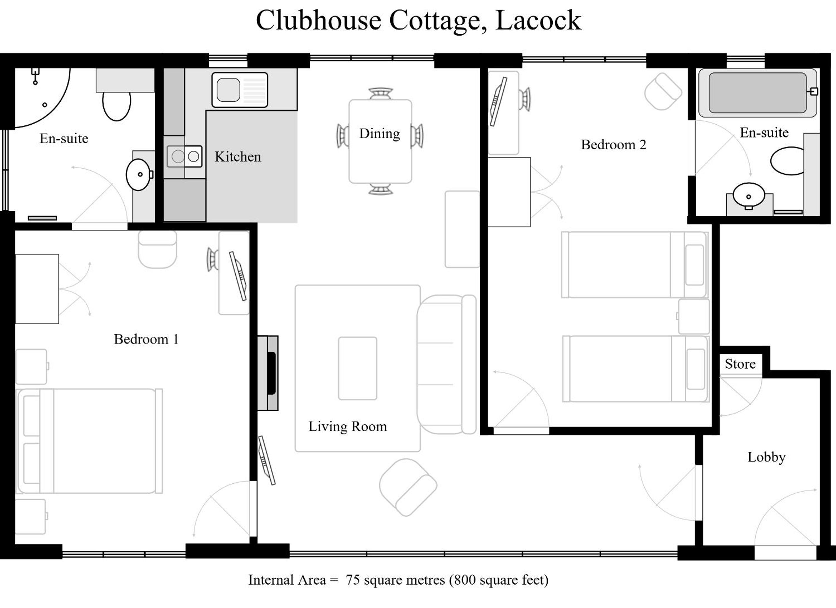 Clubhouse Cottage view 3