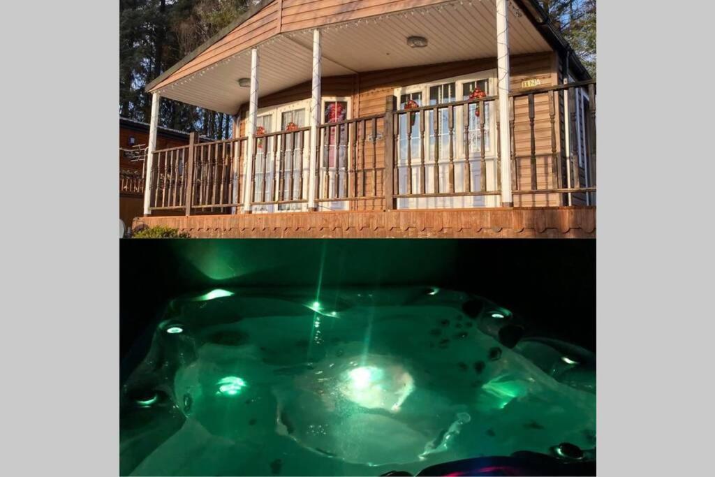 Hotel Cosy Woodlands Lodge With Hot Tub, Decking & Garden