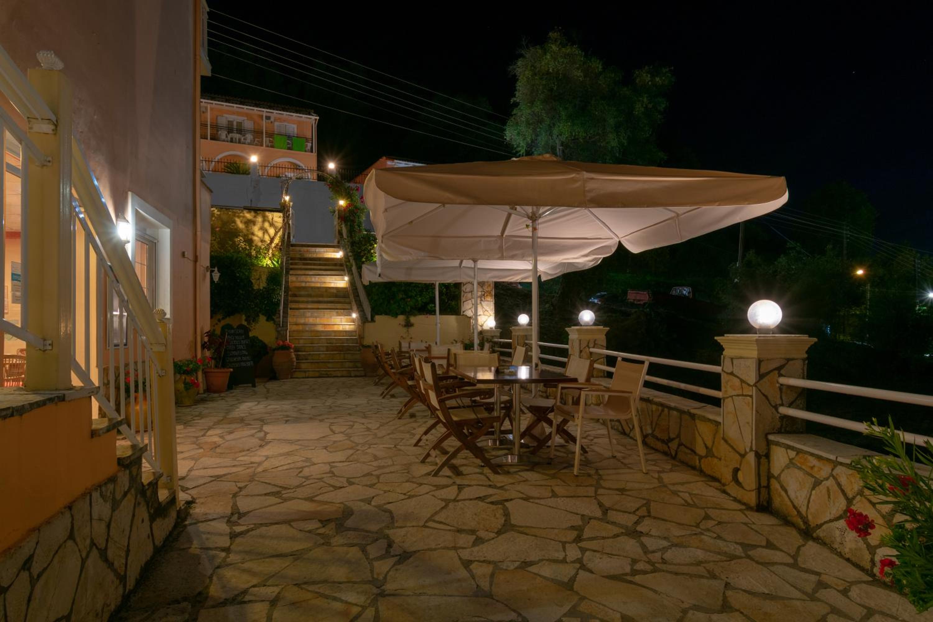 outdoor BBQ area