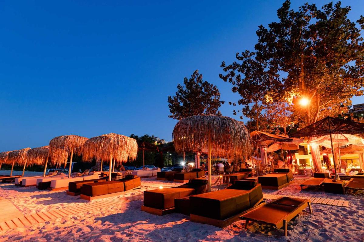 outdoor BBQ area