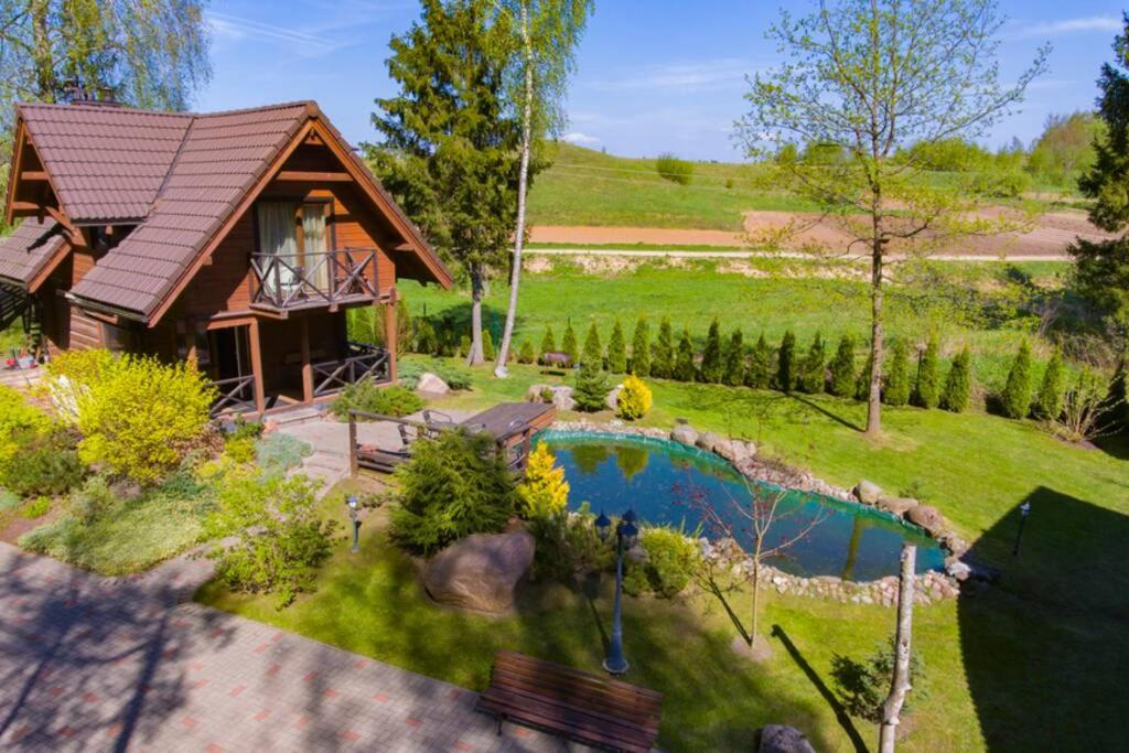 Rustic private Cabin in woods w/ Sauna & Pool view 2