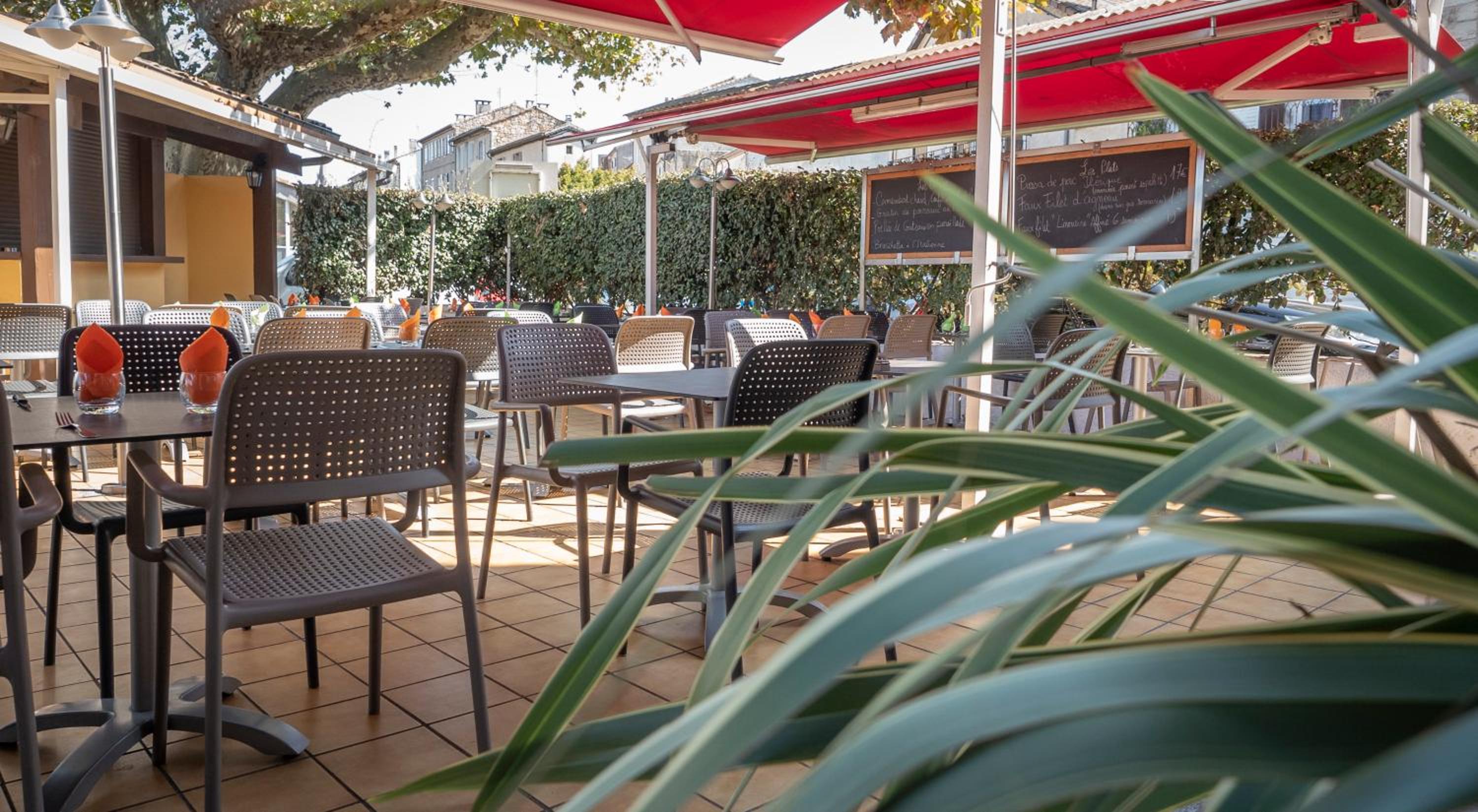 outdoor BBQ area