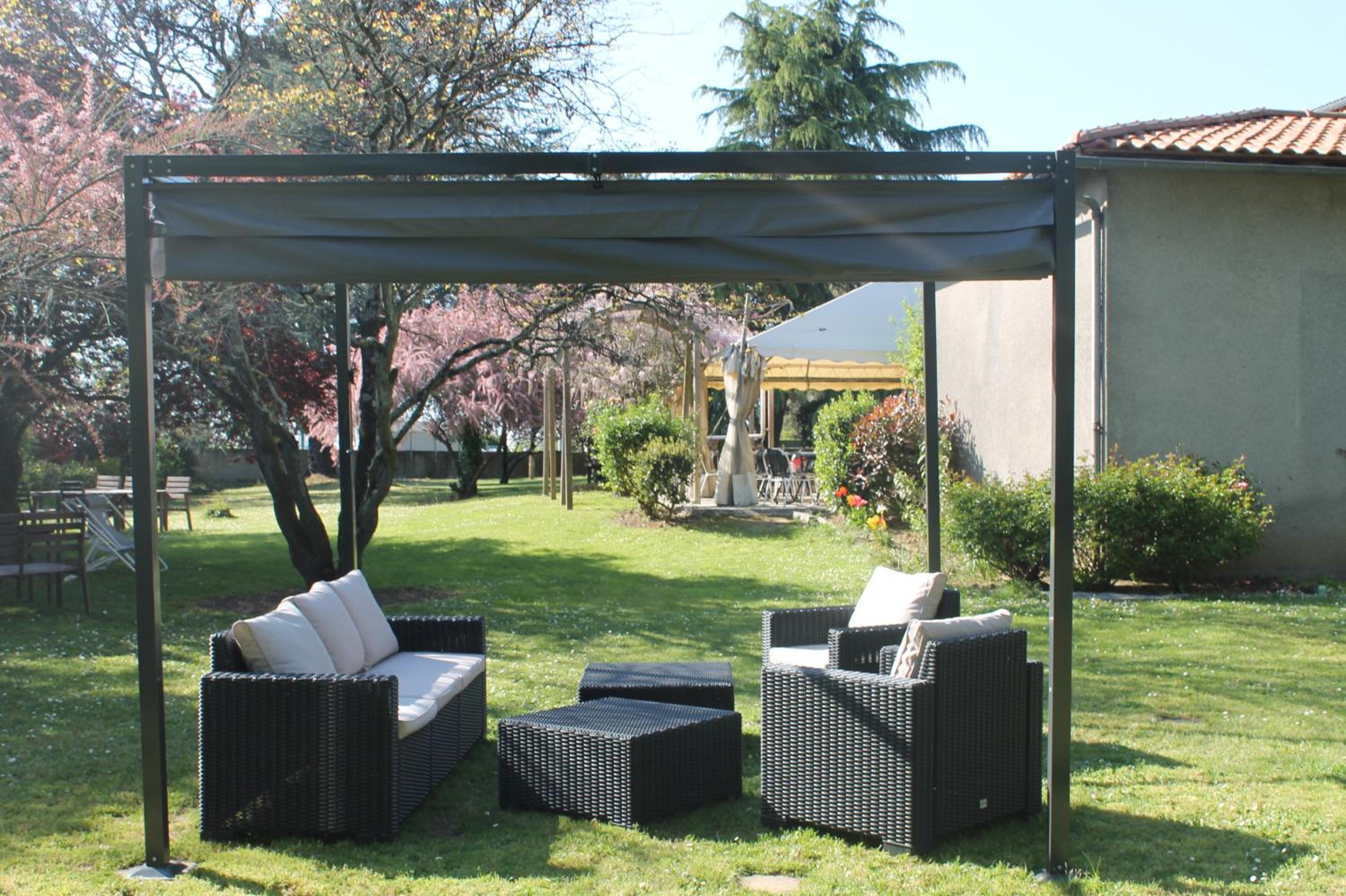 outdoor BBQ area