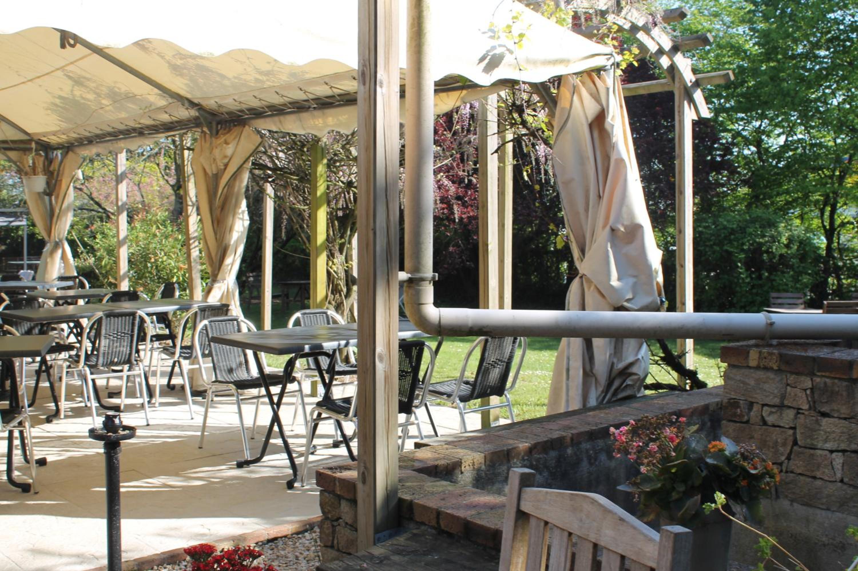 outdoor BBQ area