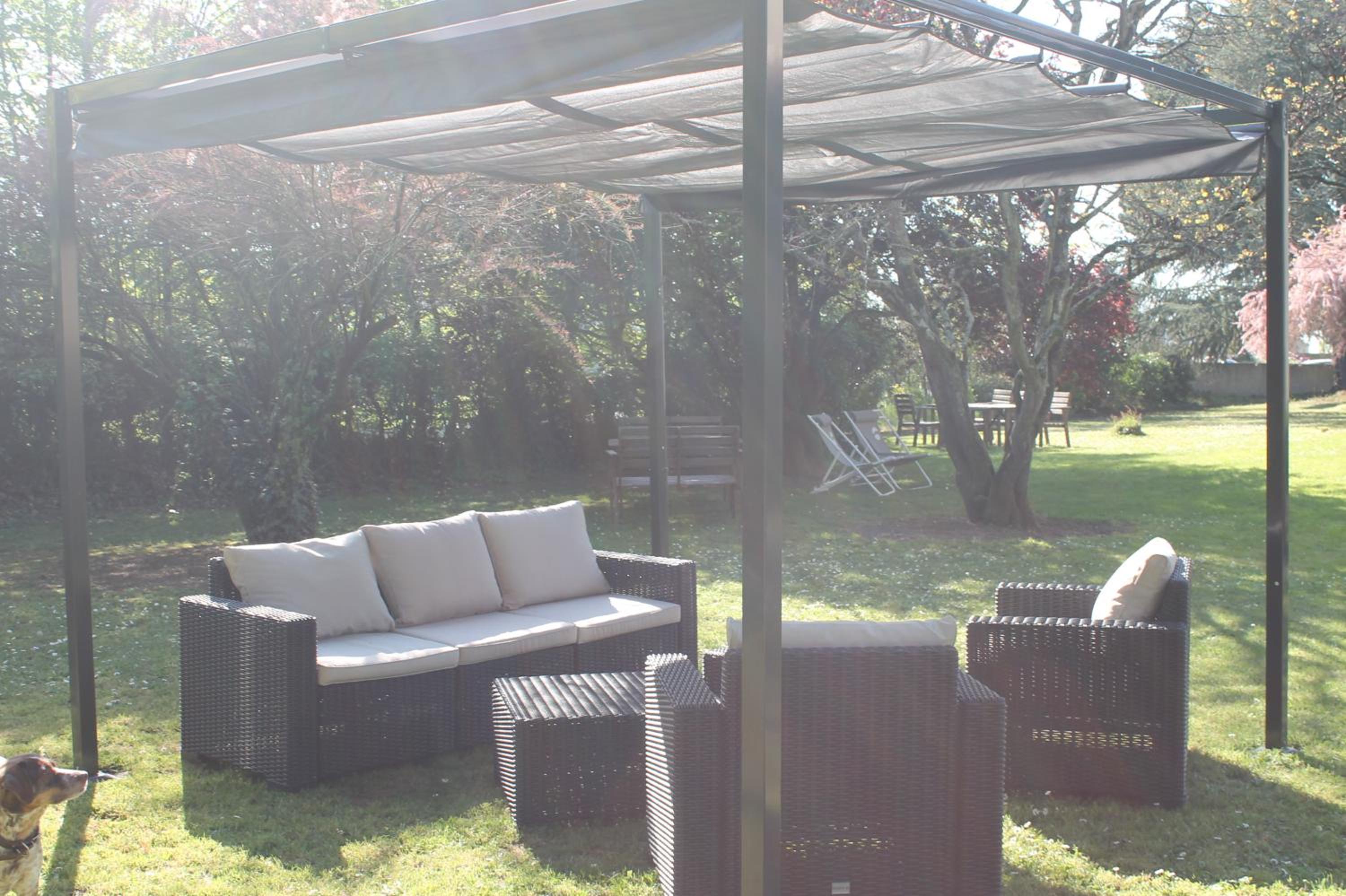outdoor BBQ area