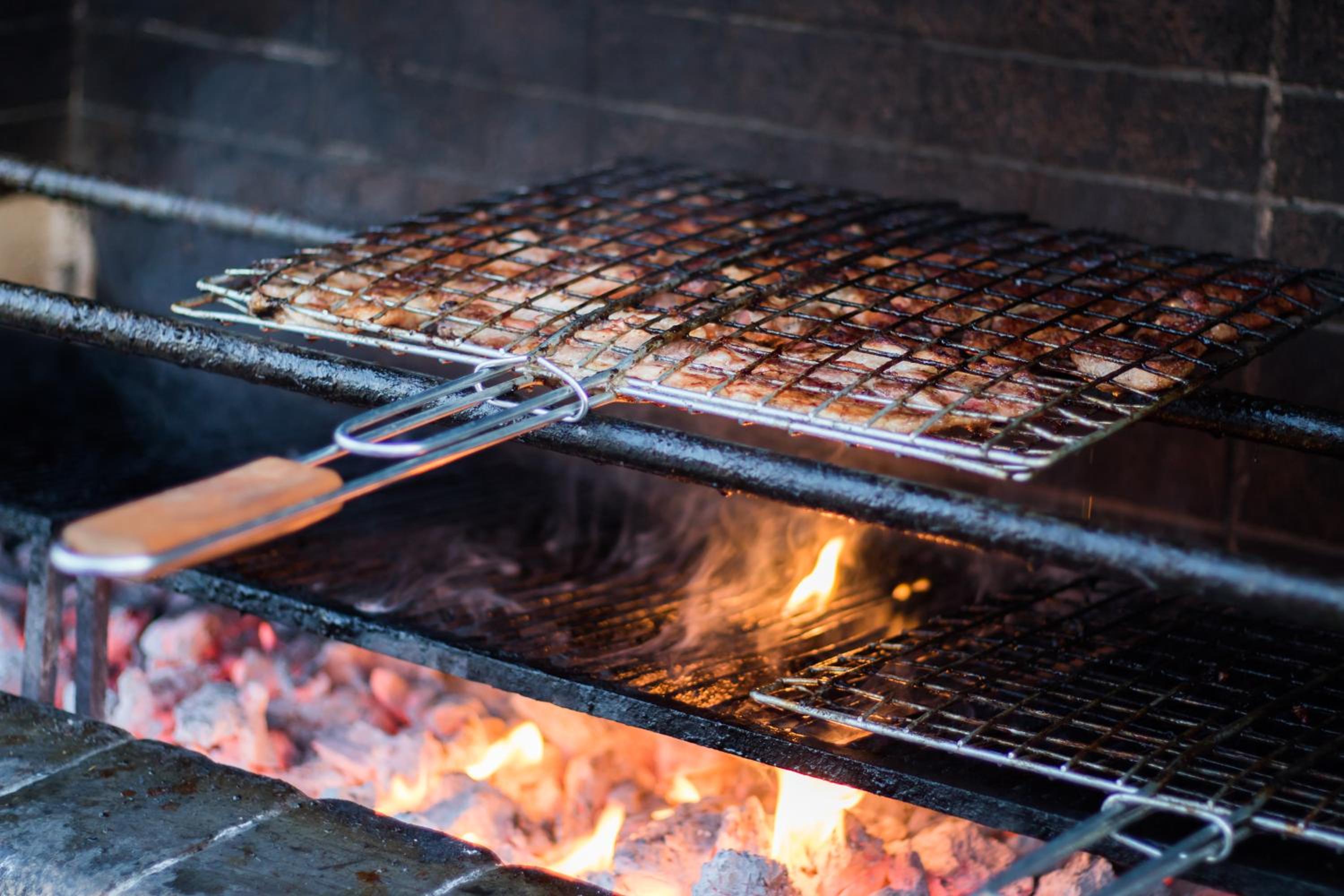 outdoor BBQ area