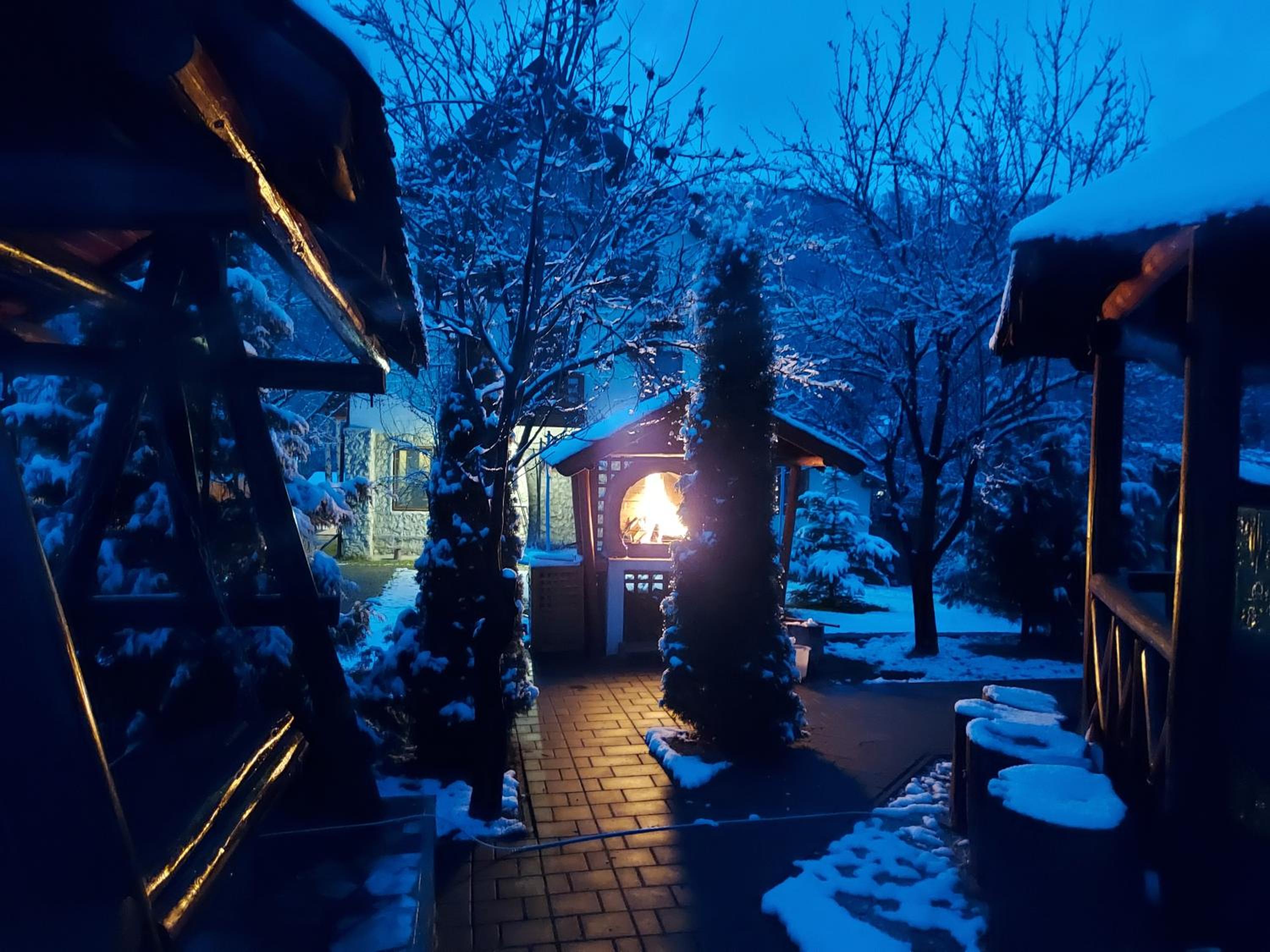Modern mountain village chalet in Carpathians view 5