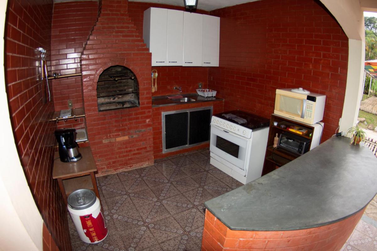 outdoor BBQ area