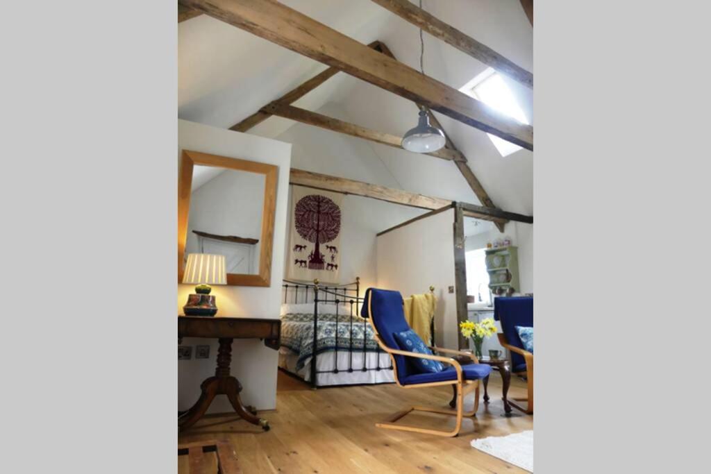Rural 17th century barn studio apartment view 2