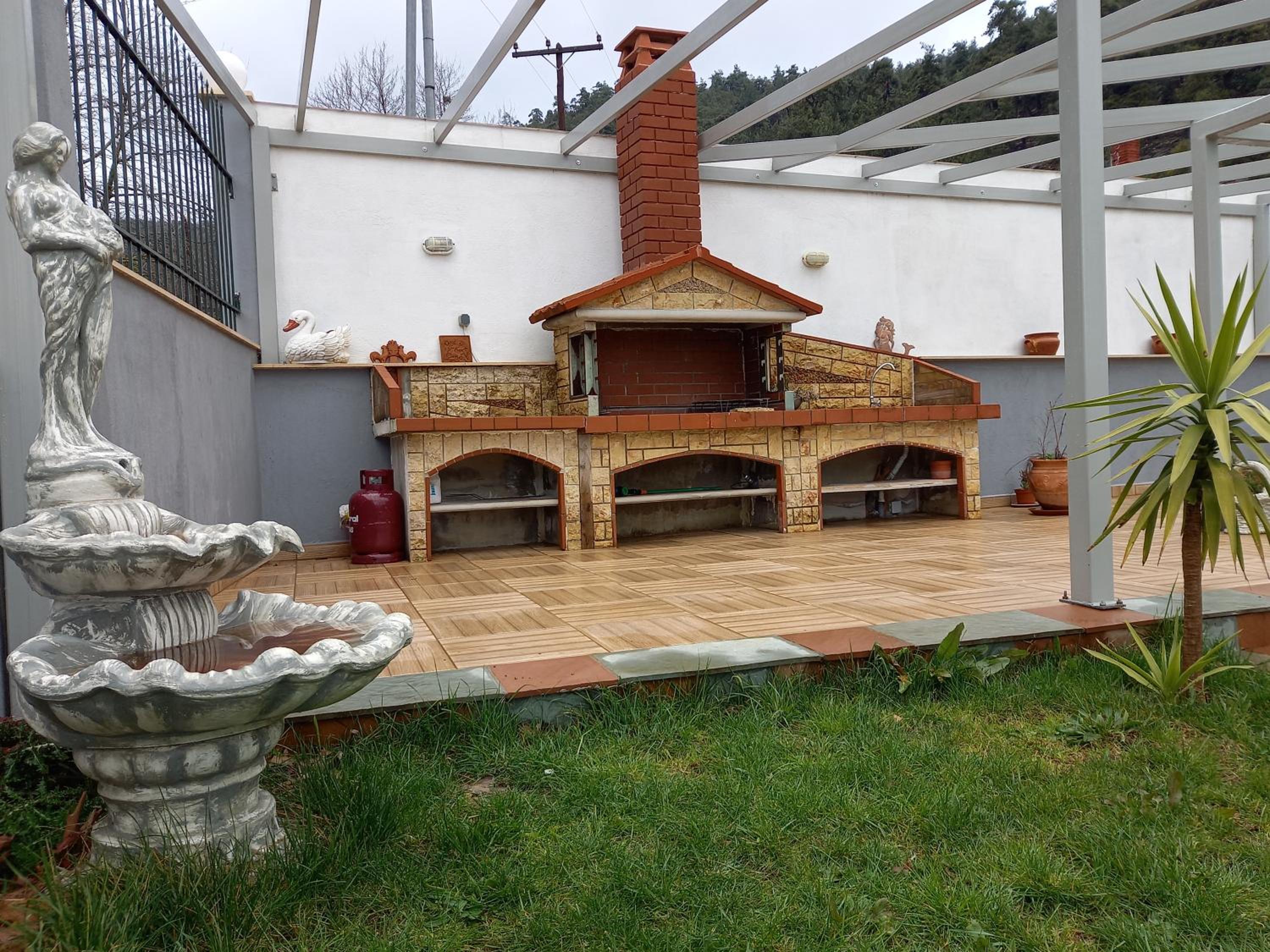 outdoor BBQ area