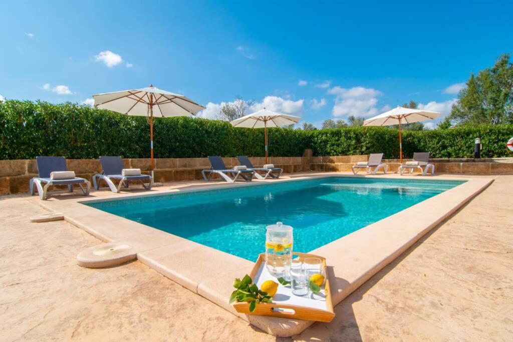 Traditional house Casa Binitaref with pool in Sineu view 2