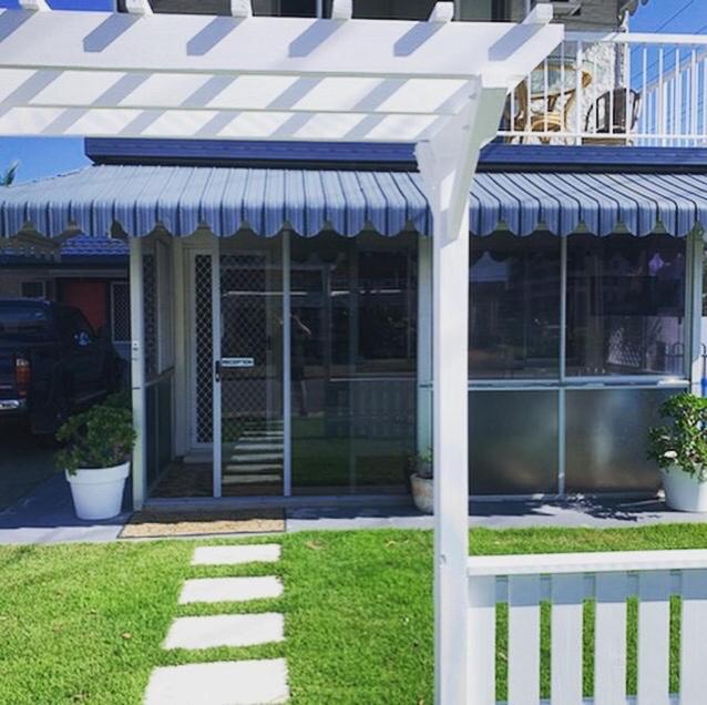 outdoor BBQ area