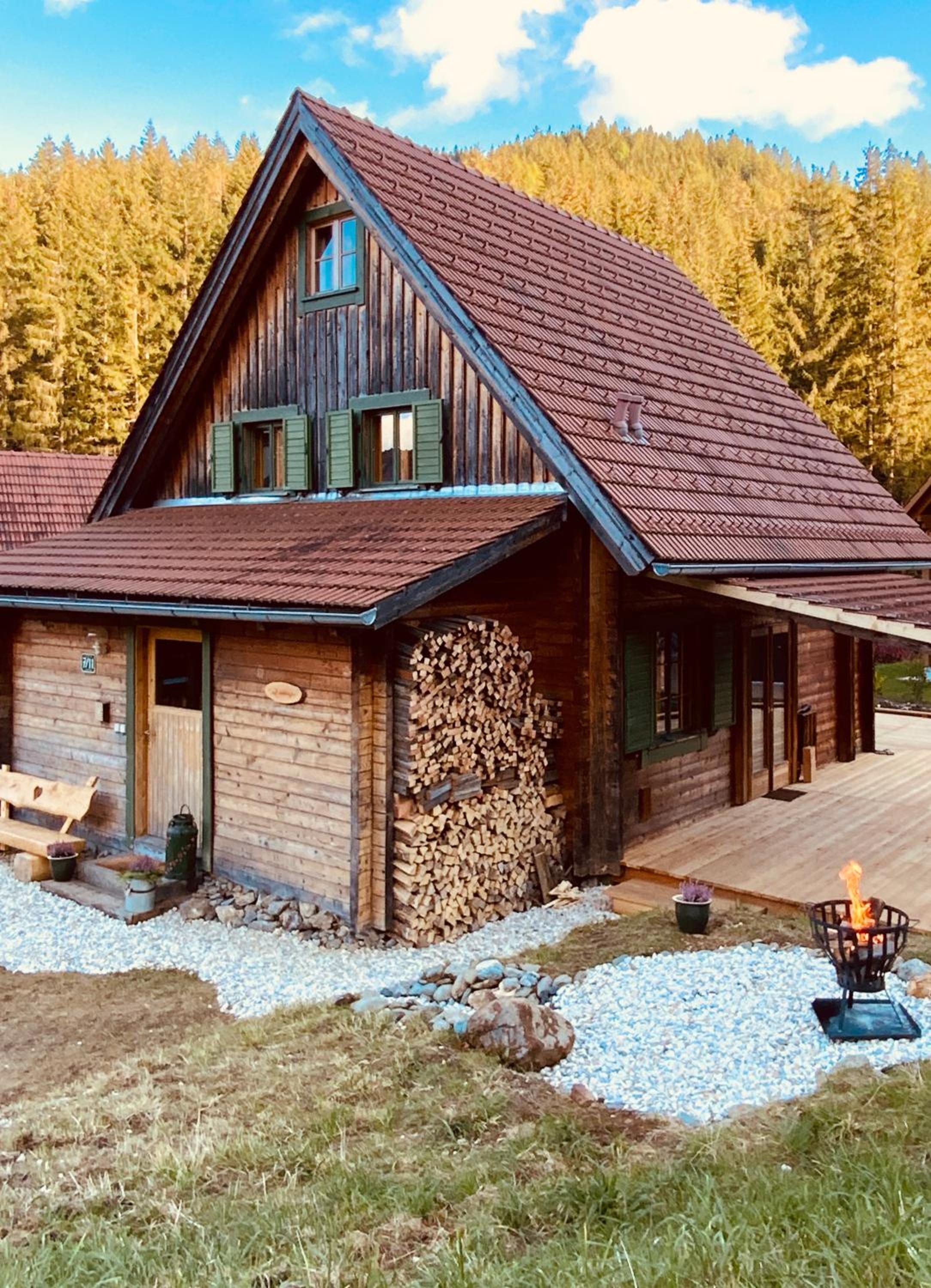 Zirbitz Hütte mit Sauna und Kamin