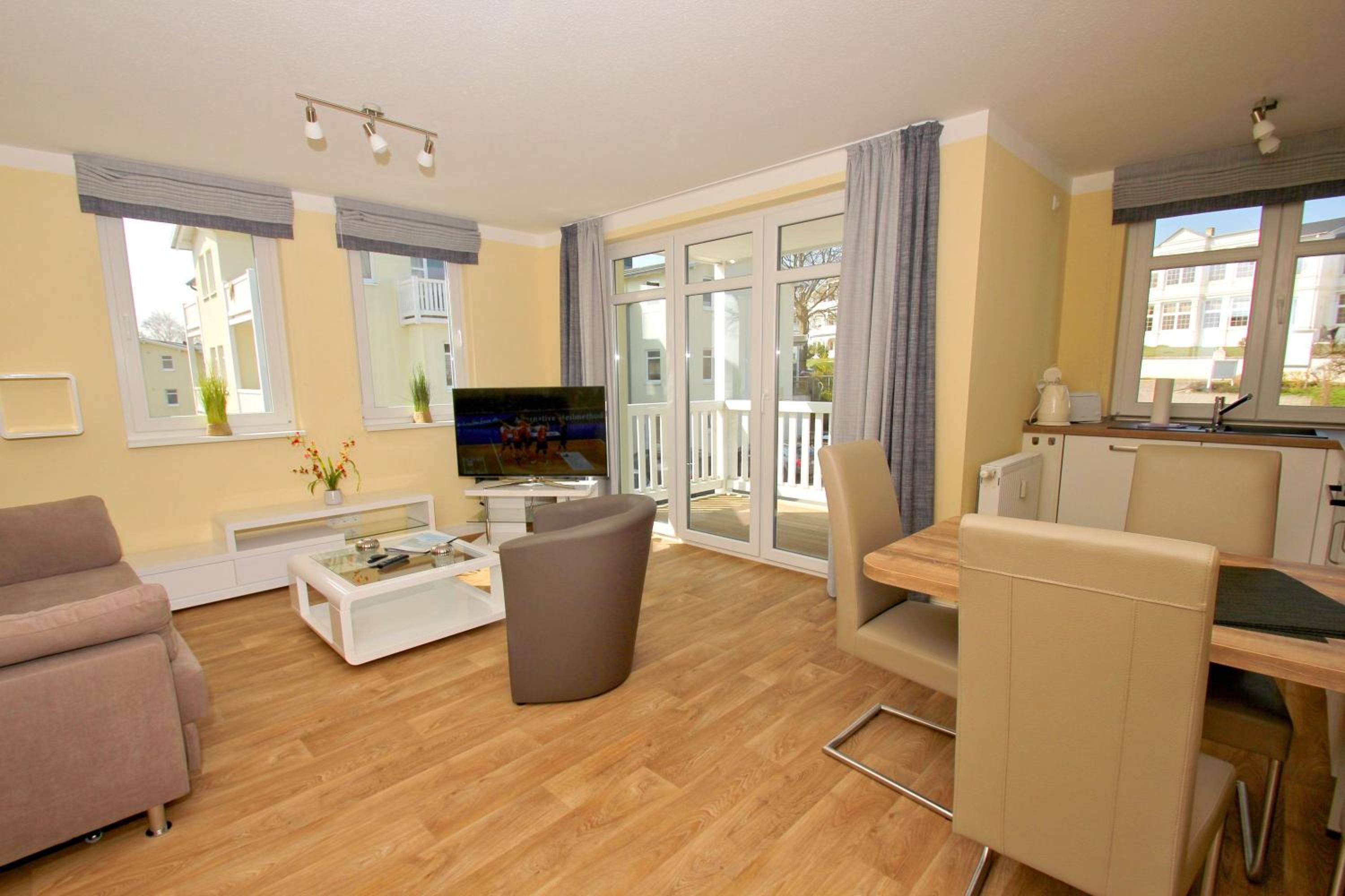 Meeresblickresidenzen Ferienwohnung Nr 54 mit Sauna- und Schwimmbadnutzung im AHOI Sellin