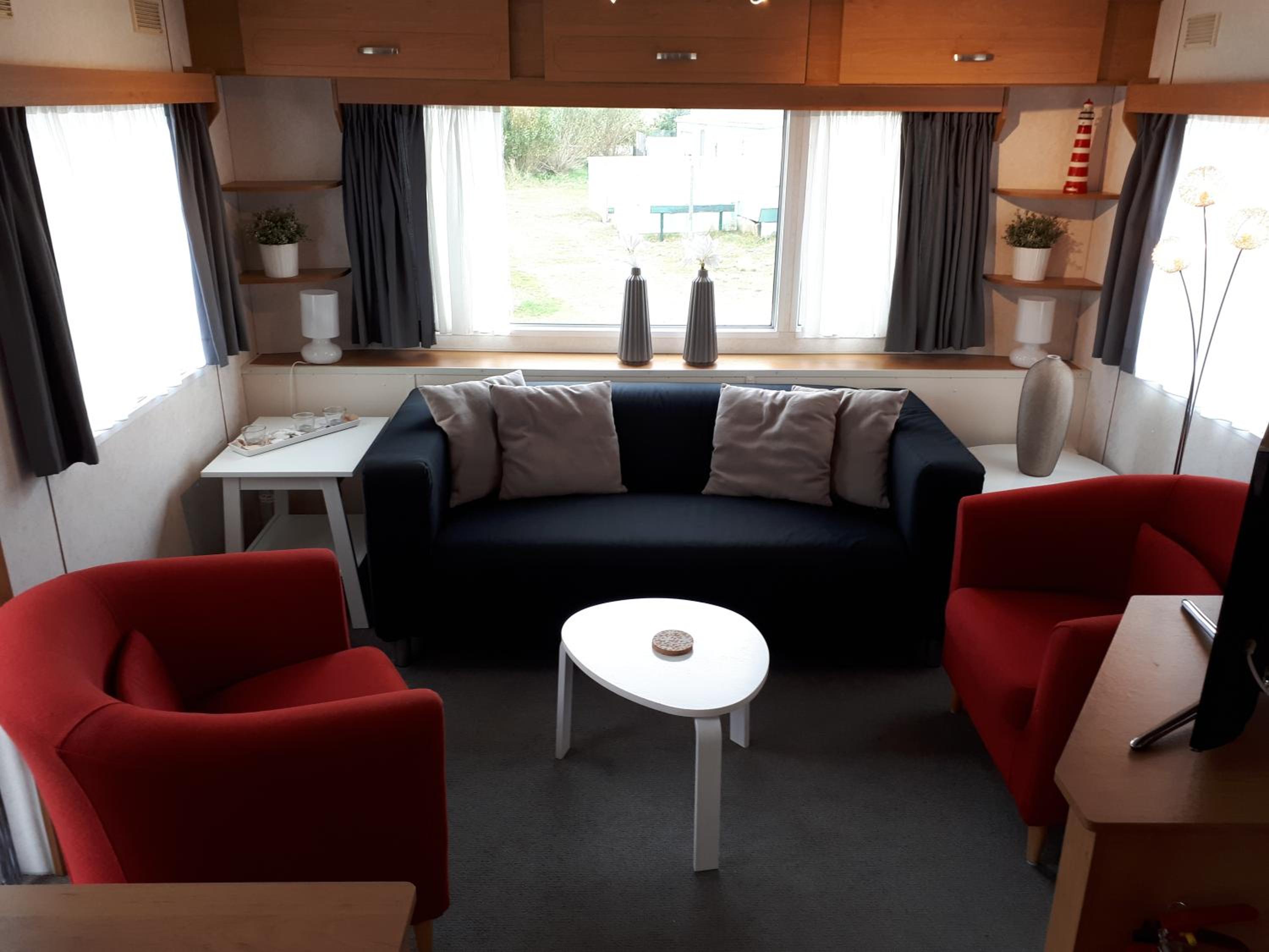 AMELAND - Ballum: Stacaravan Chalet (incl. fietsen) bij strand en zee view 5