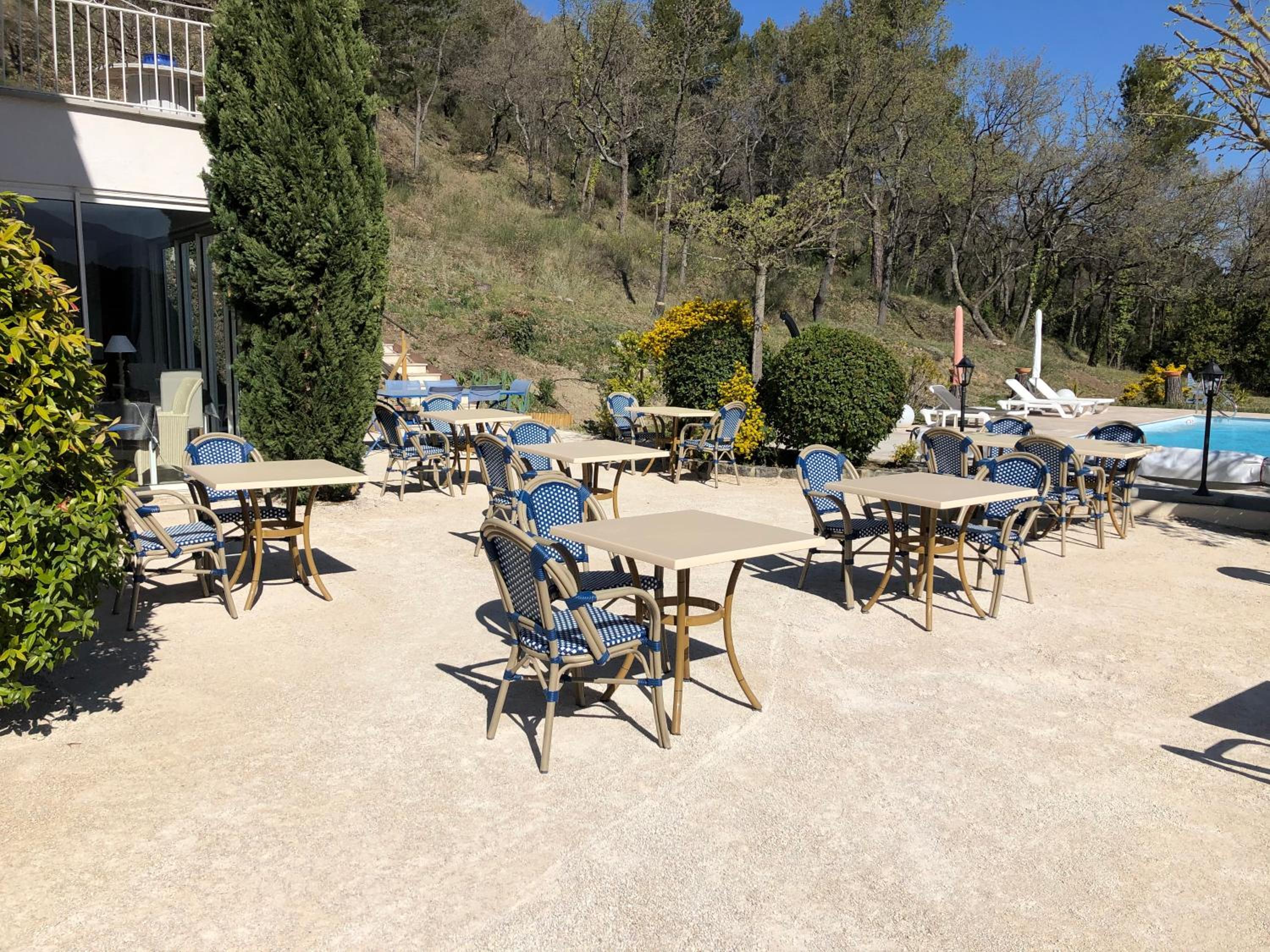 outdoor BBQ area